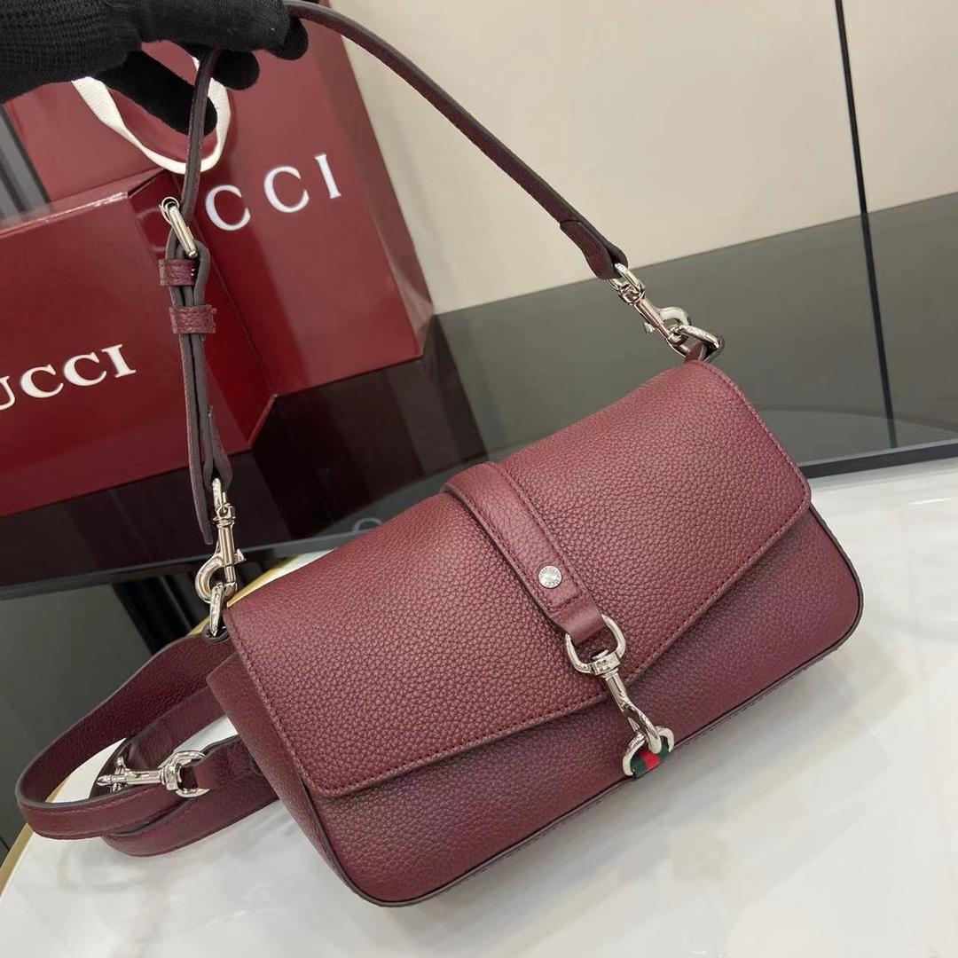 Gucci Small Crossbody Bag With Hook Closure - DesignerGu