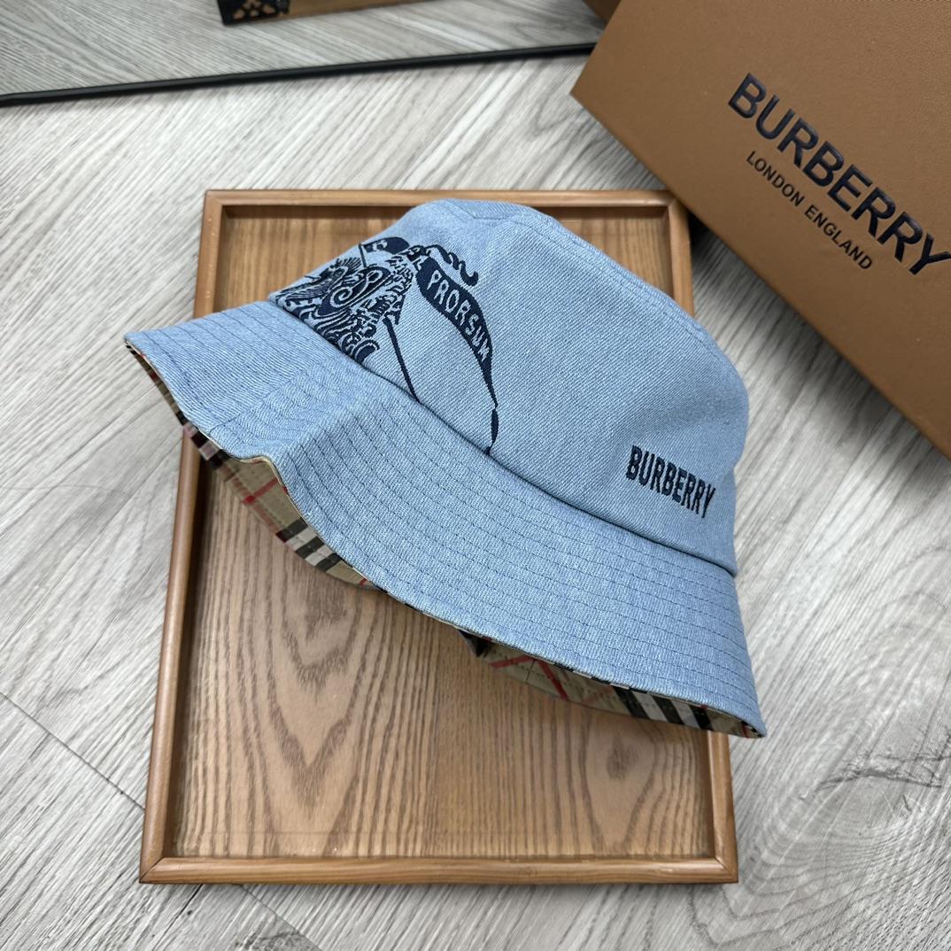 Burberry Denim Bucket Hat  - DesignerGu