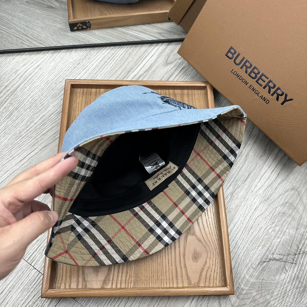 Burberry Denim Bucket Hat  - DesignerGu