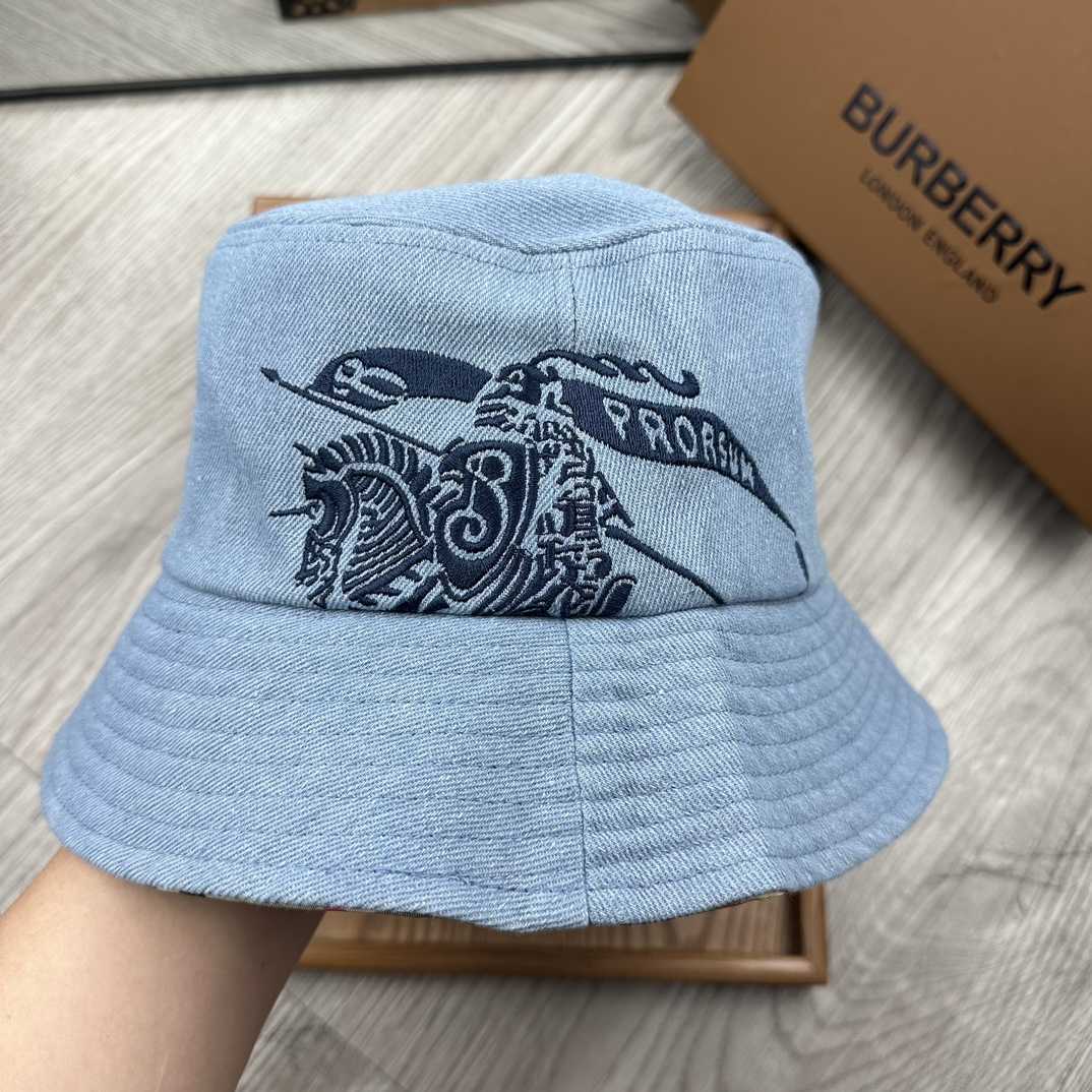 Burberry Denim Bucket Hat  - DesignerGu