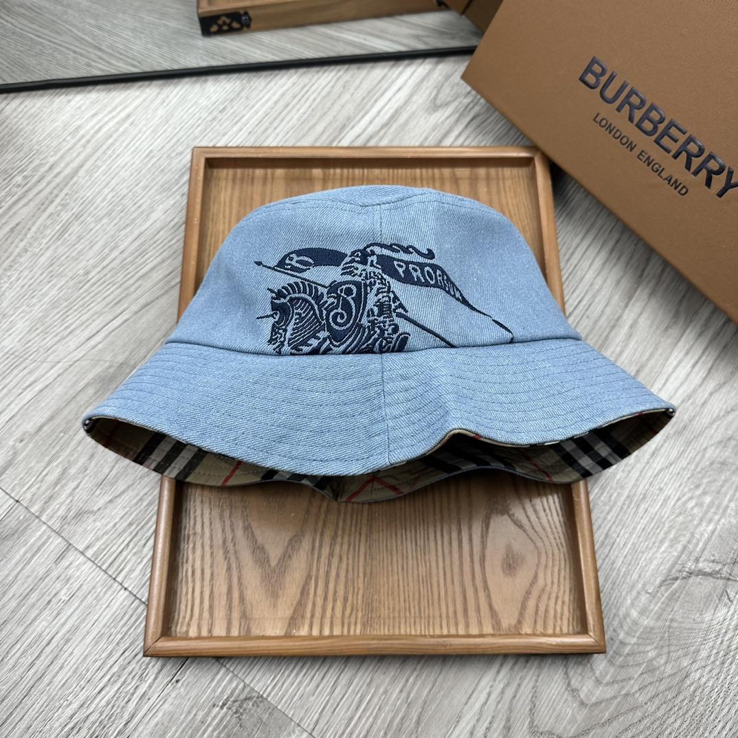 Burberry Denim Bucket Hat  - DesignerGu
