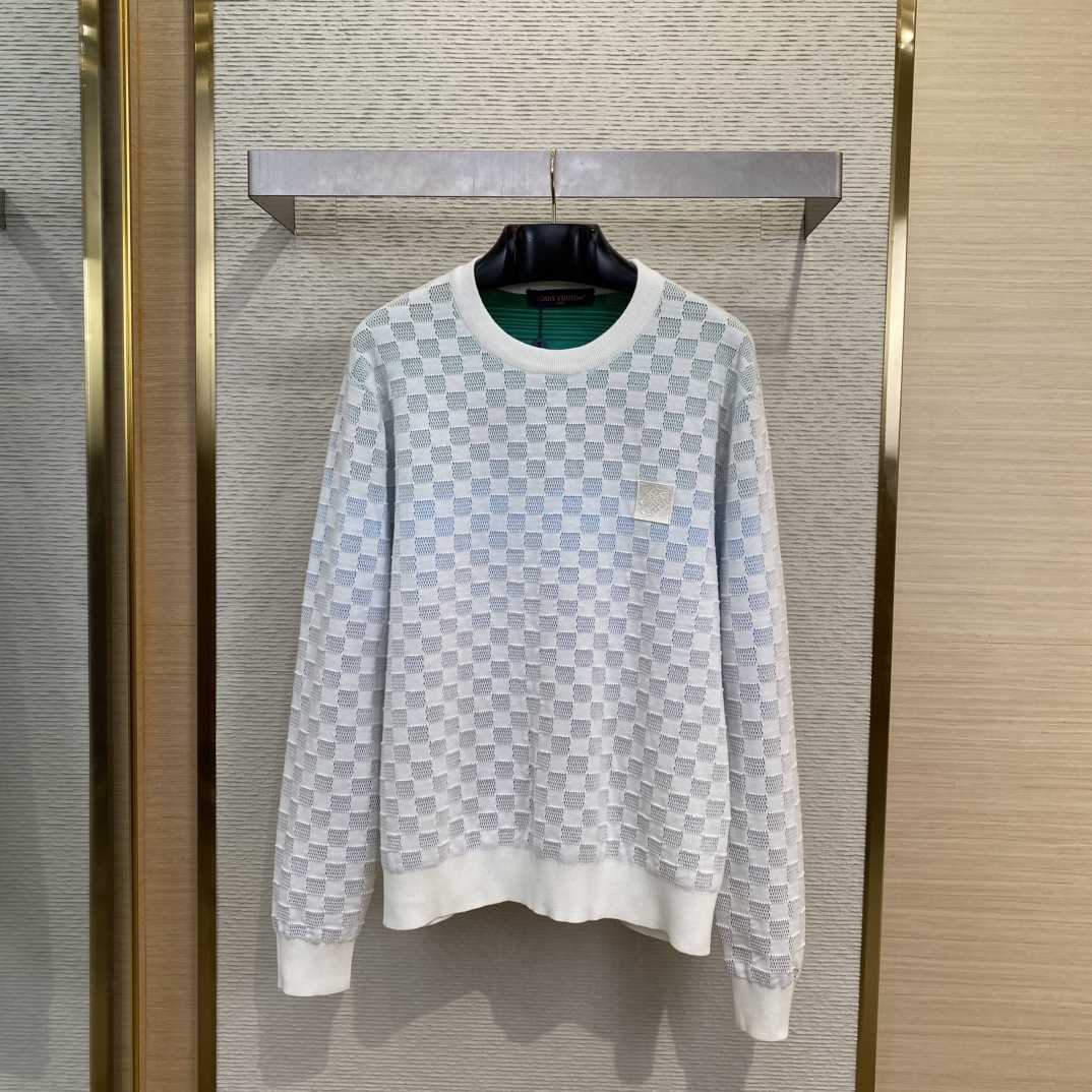 Louis Vuitton Damier Gradient Jacquard Pullover   1AGTL0 - DesignerGu