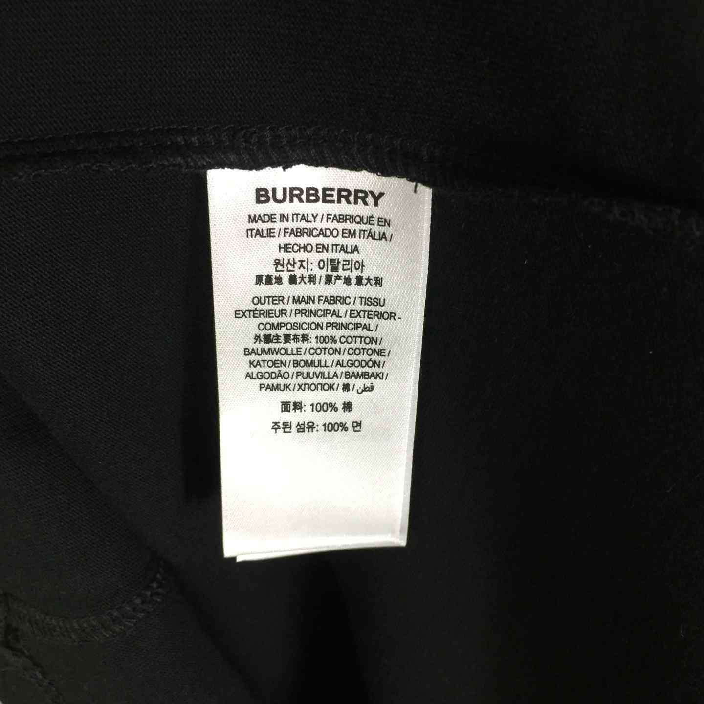 Burberry Cross Stitch EKD​ Cotton T-shirt - DesignerGu