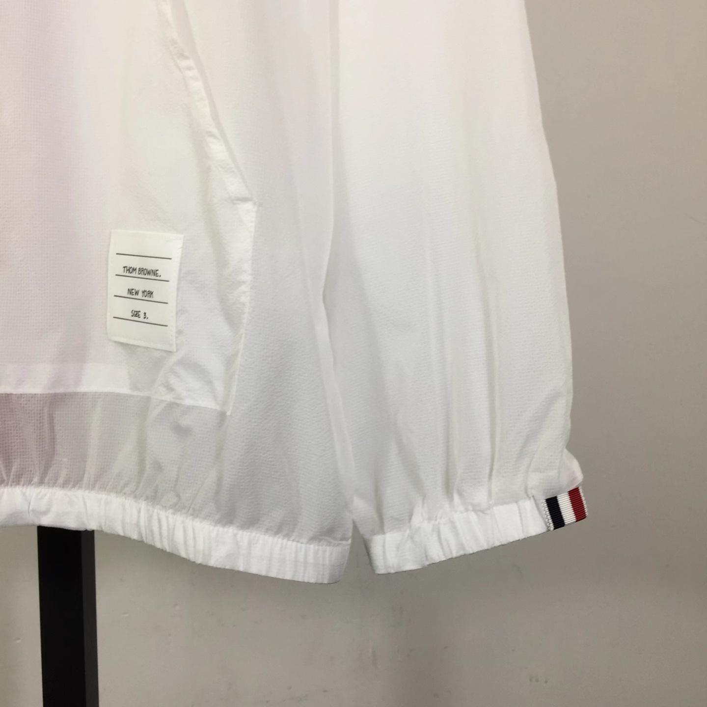 Thom Browne Back Bar Three-Color Sunscreen Long Sleeve Jacket - DesignerGu