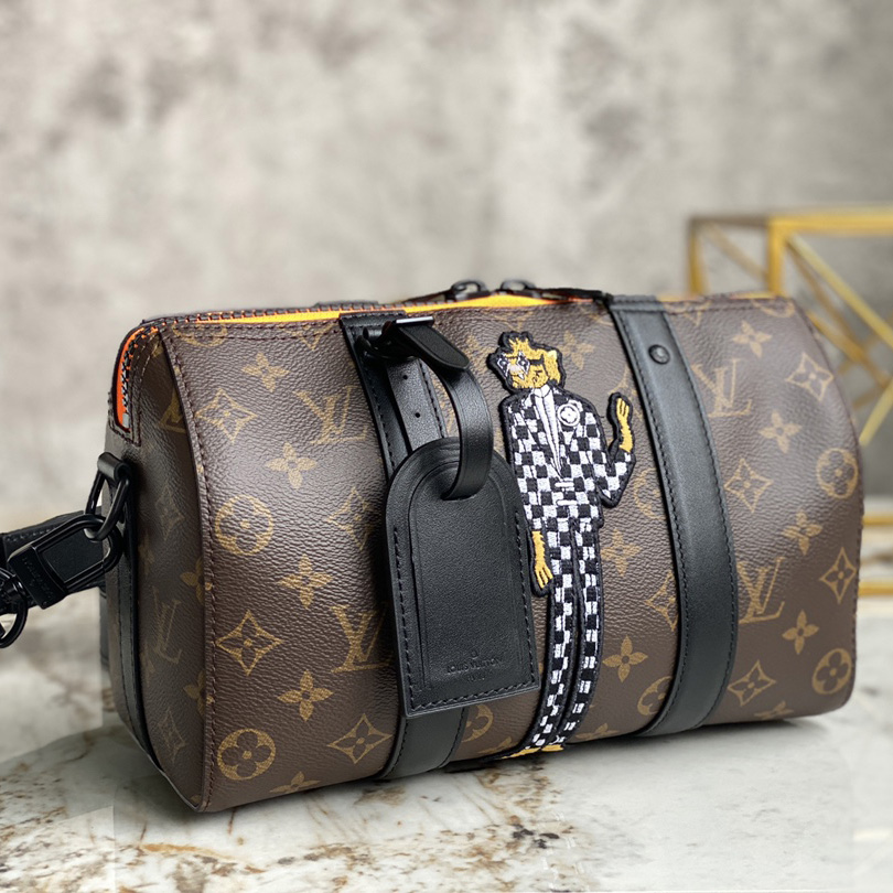 Louis Vuitton Pre-Owned Monogram LV Friends City Keepall Shoulder Bag （20*10*5cm）  M45652 - DesignerGu