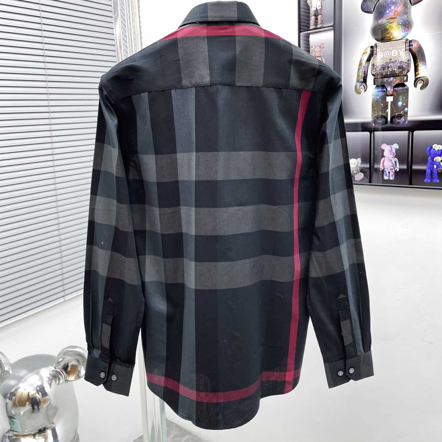 Burberry Check Stretch Shirt  - DesignerGu