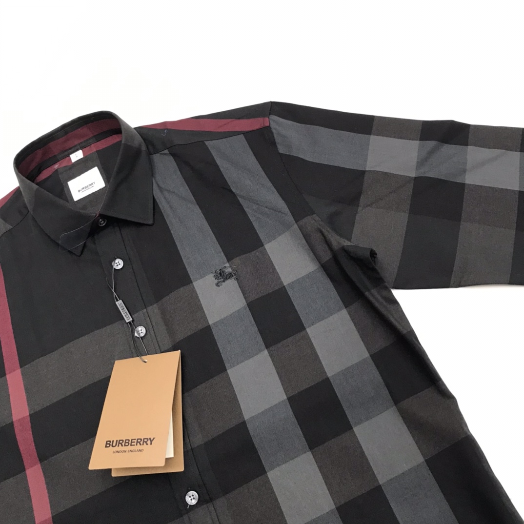 Burberry Check Stretch Shirt  - DesignerGu
