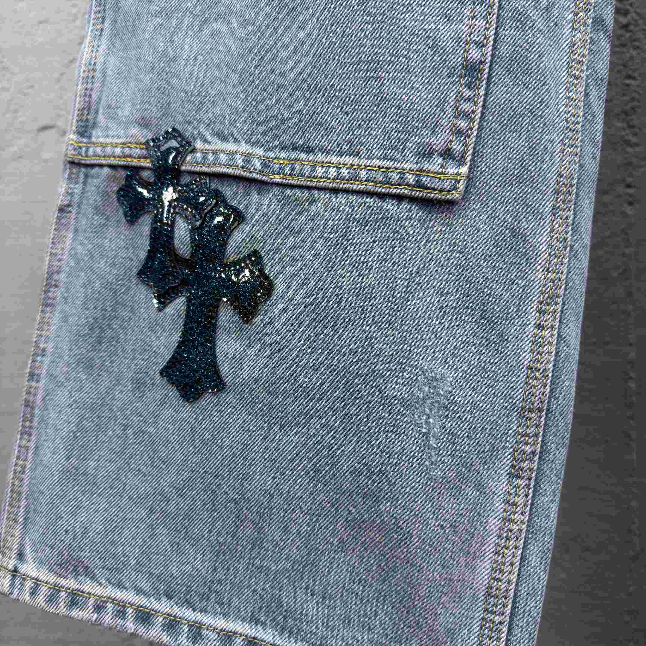 Chrome Hearts Straight-Leg Jean - DesignerGu