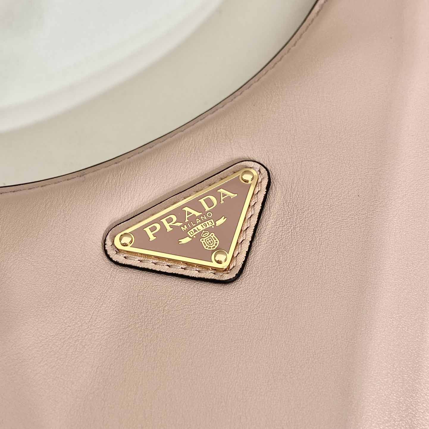 Prada Arqué Small Leather Shoulder Bag - 