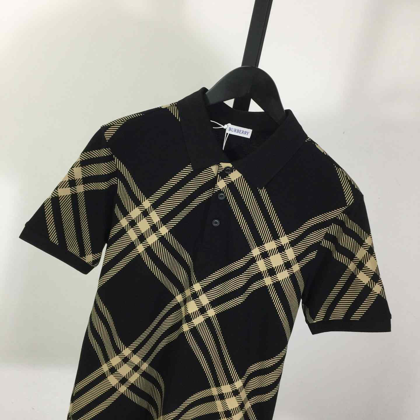 Cotton Check Polo Shirt - DesignerGu