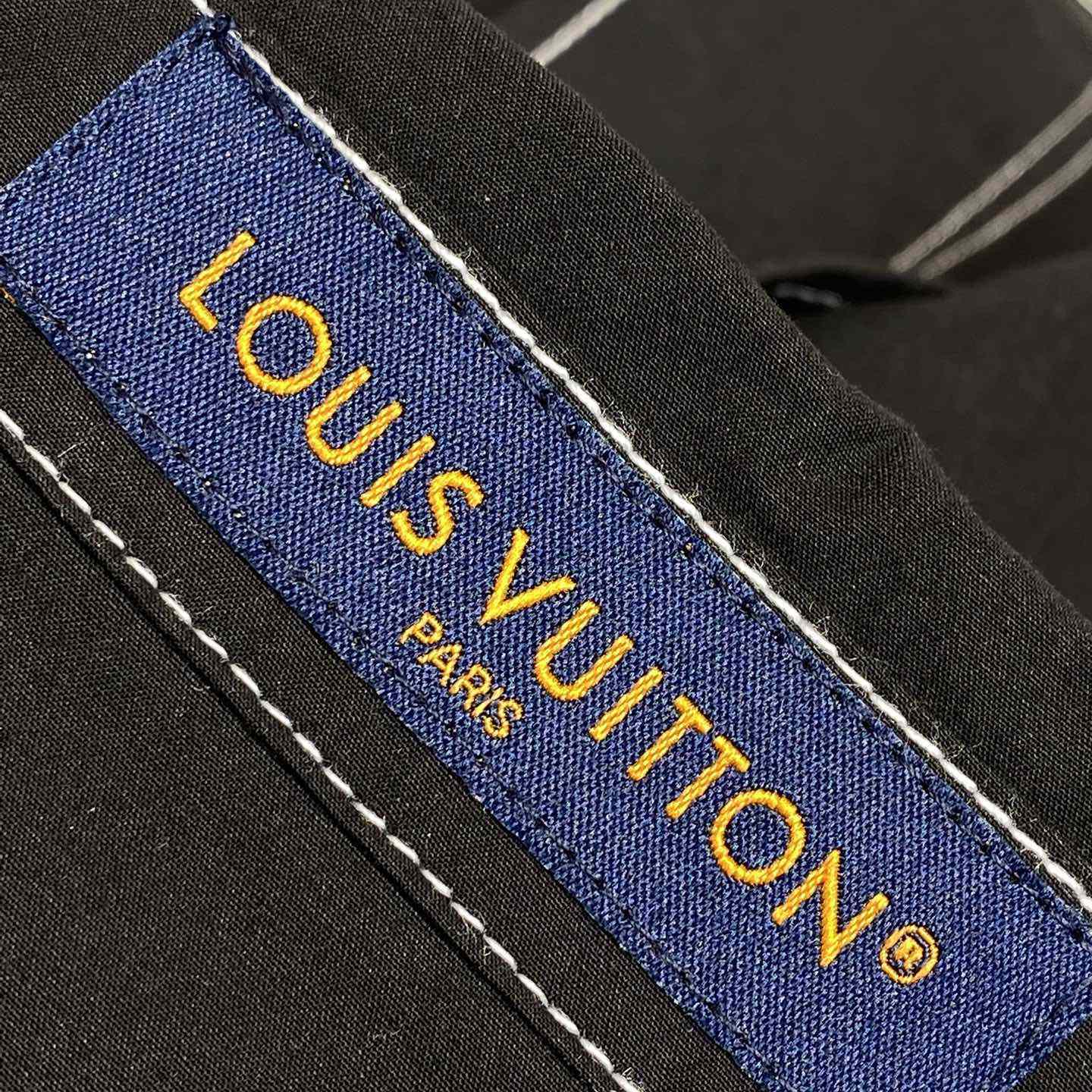 Louis Vuitton Embroidered Short-Sleeved Cotton Shirt   1AFWTV - DesignerGu