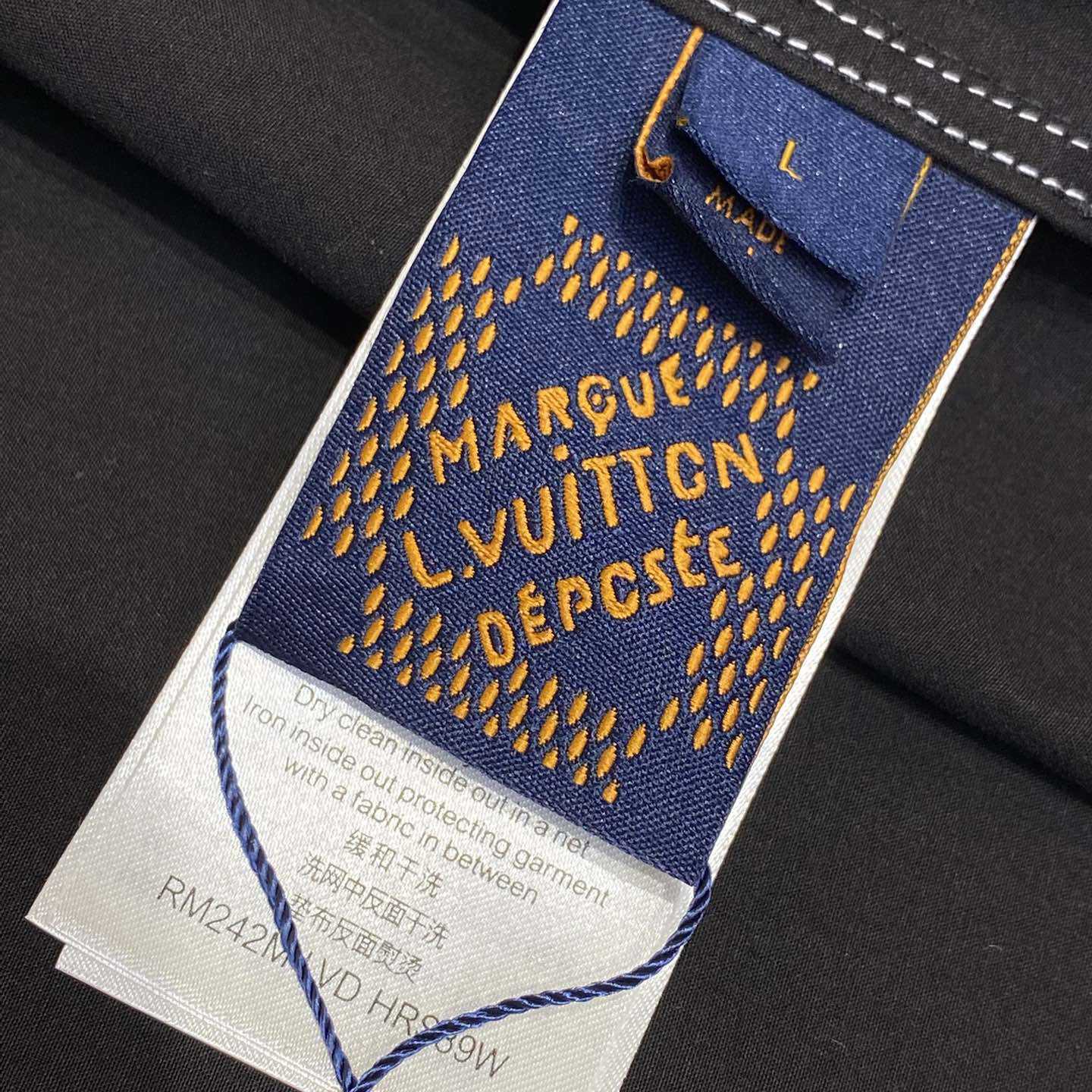 Louis Vuitton Embroidered Short-Sleeved Cotton Shirt   1AFWTV - DesignerGu