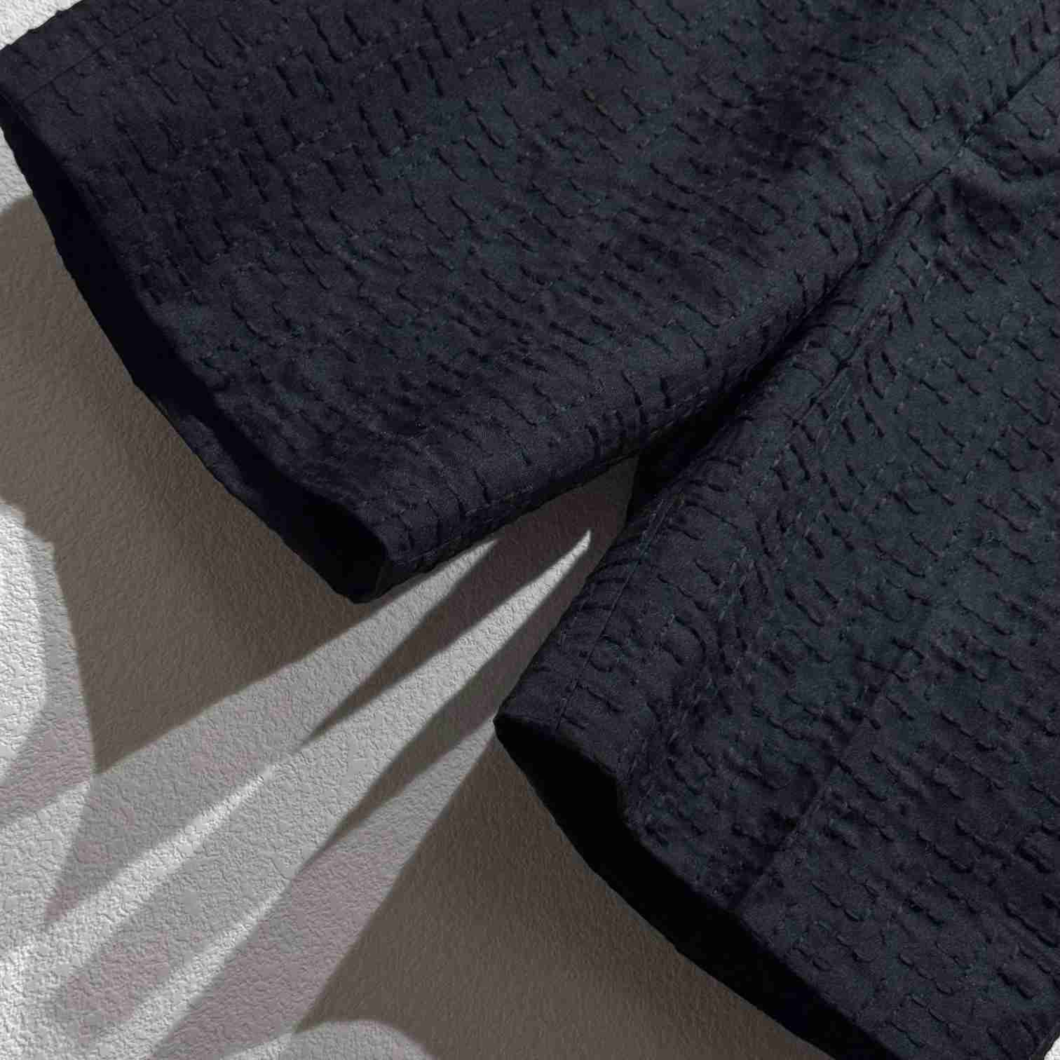 Fendi Black Linen FF jacquard Short - DesignerGu
