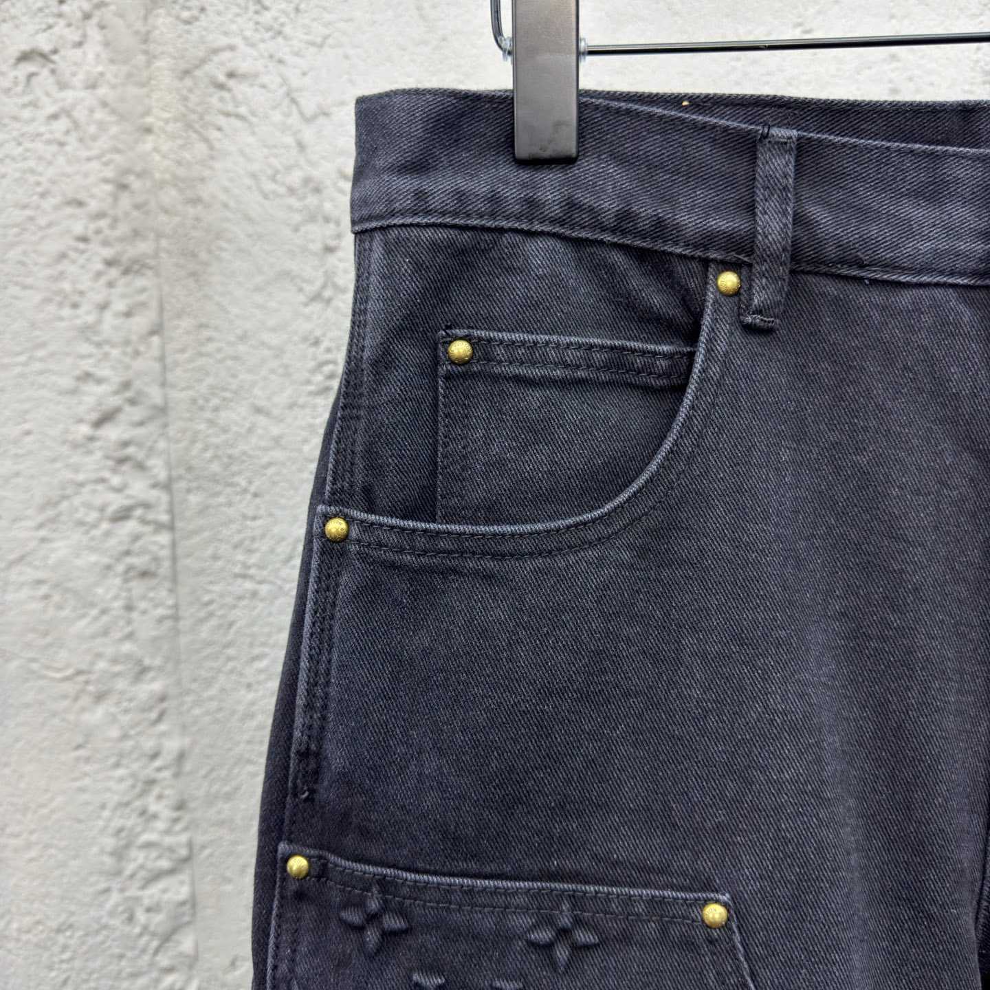 Louis Vuitton Denim Workwear Shorts   - DesignerGu