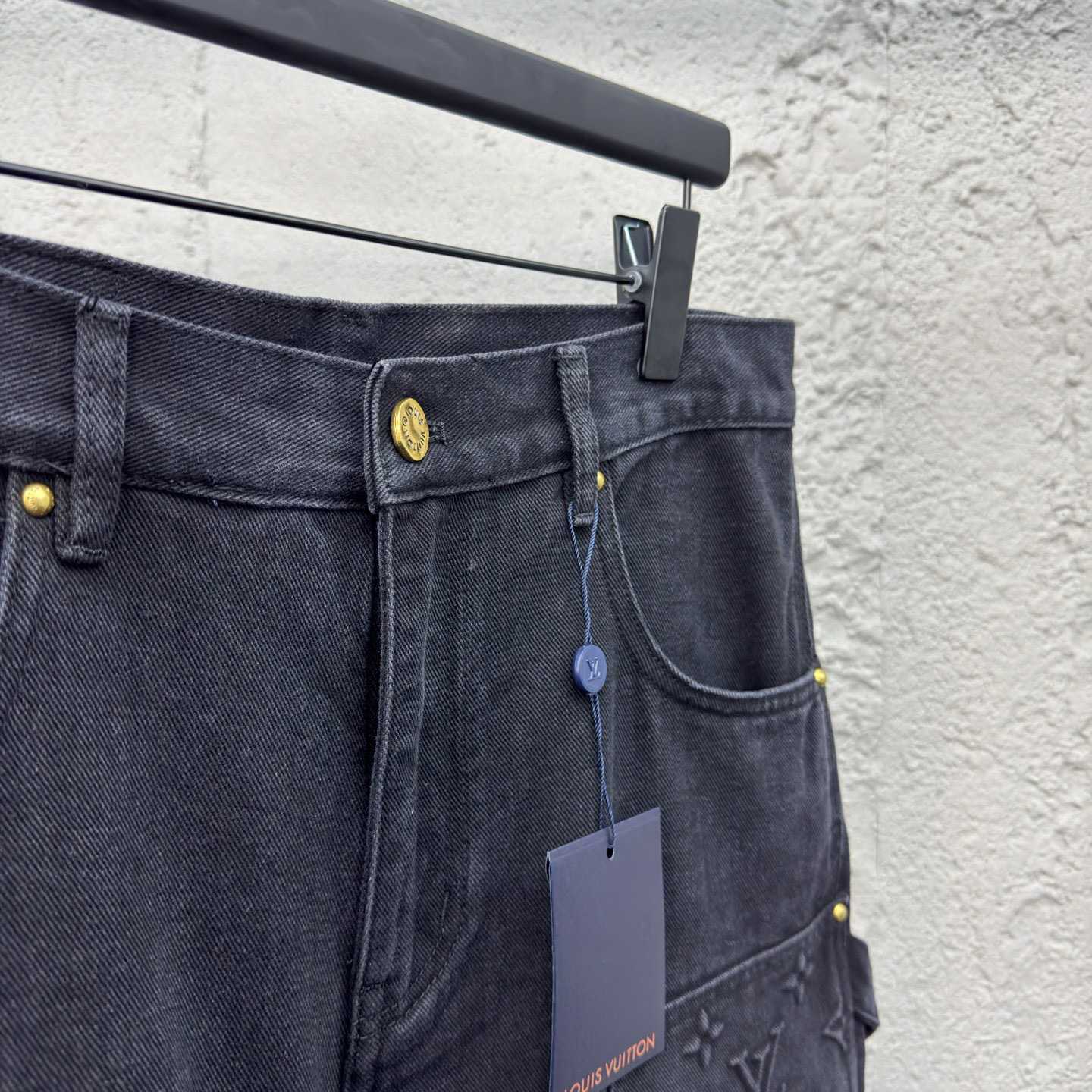 Louis Vuitton Denim Workwear Shorts   - DesignerGu