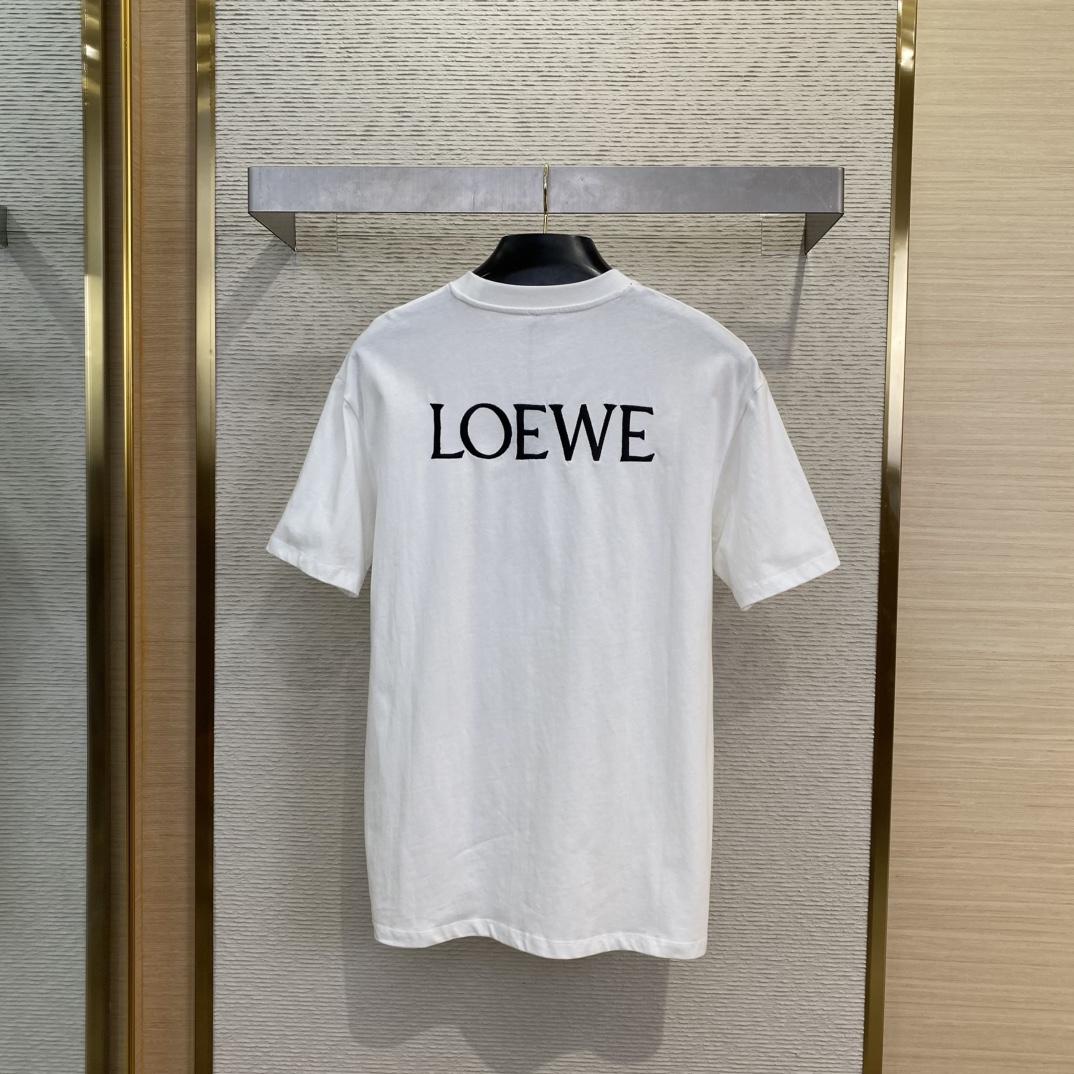 Loewe Loose Fit T-shirt In Cotton - DesignerGu