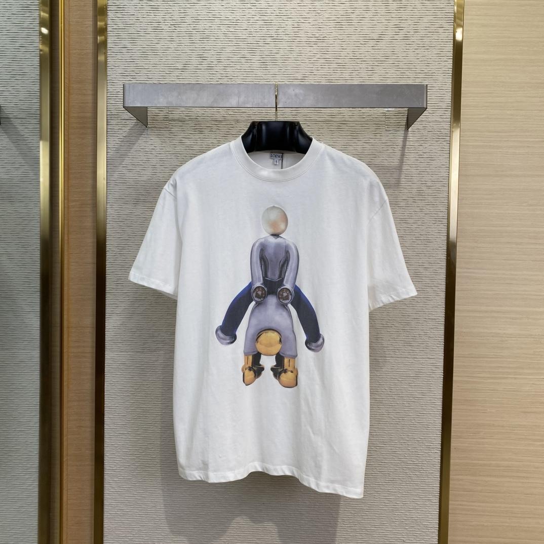 Loewe Loose Fit T-shirt In Cotton - DesignerGu