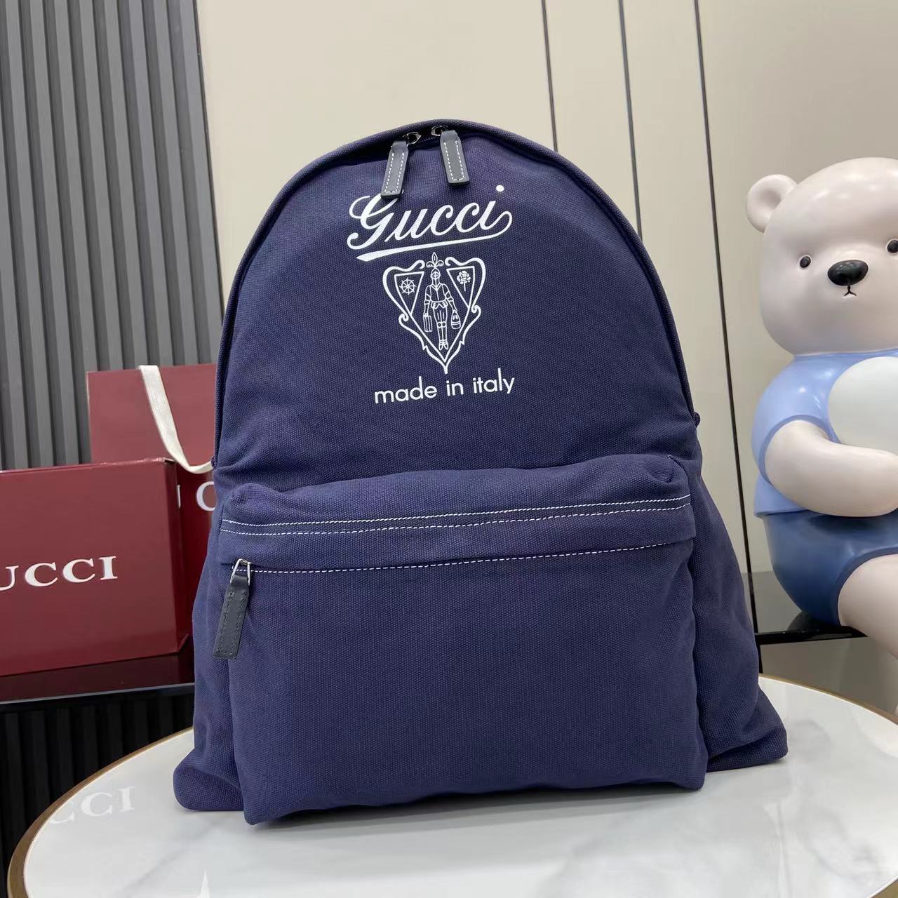 Gucci Printed Canvas Maxi Backpack - DesignerGu