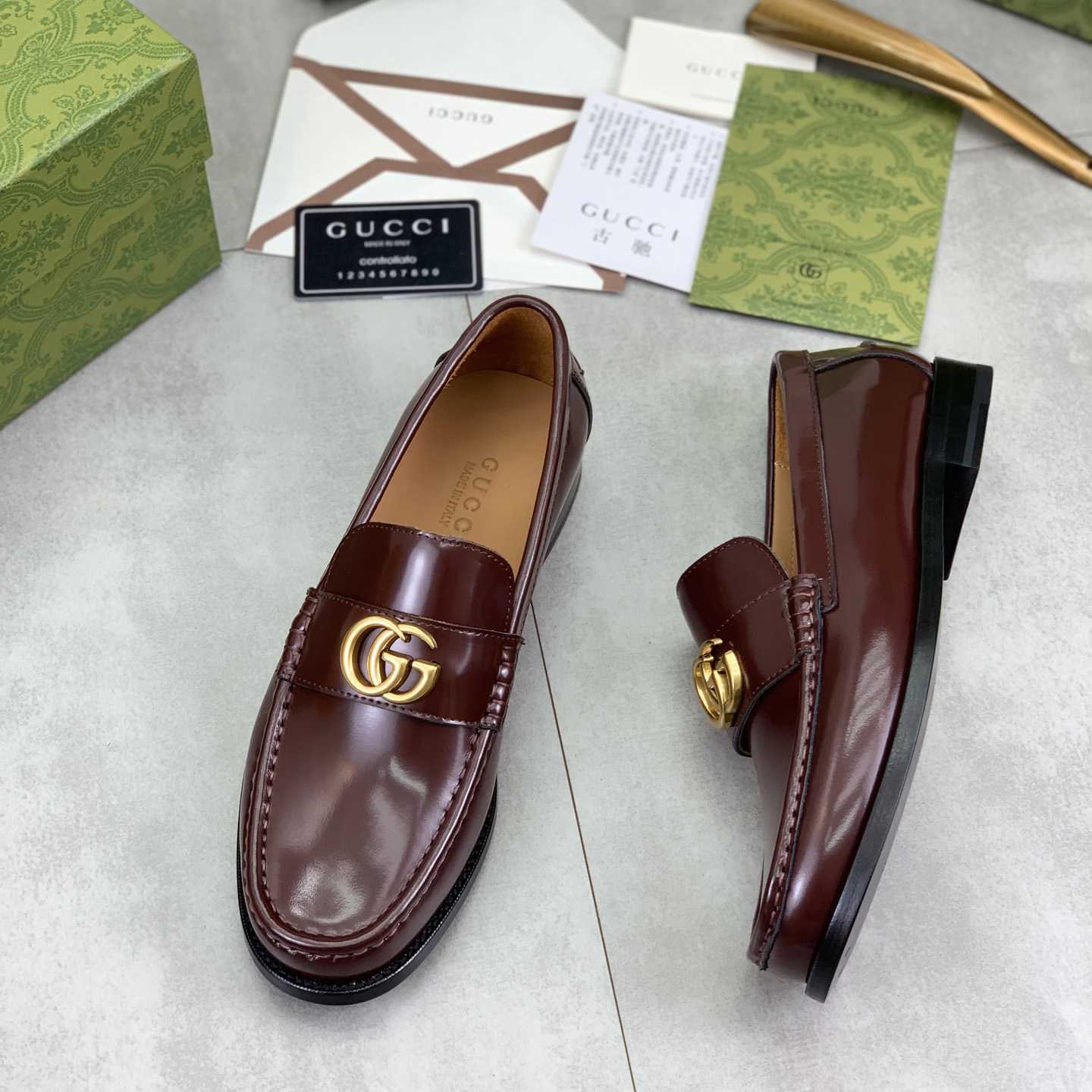 Gucci Loafer With Double G - DesignerGu