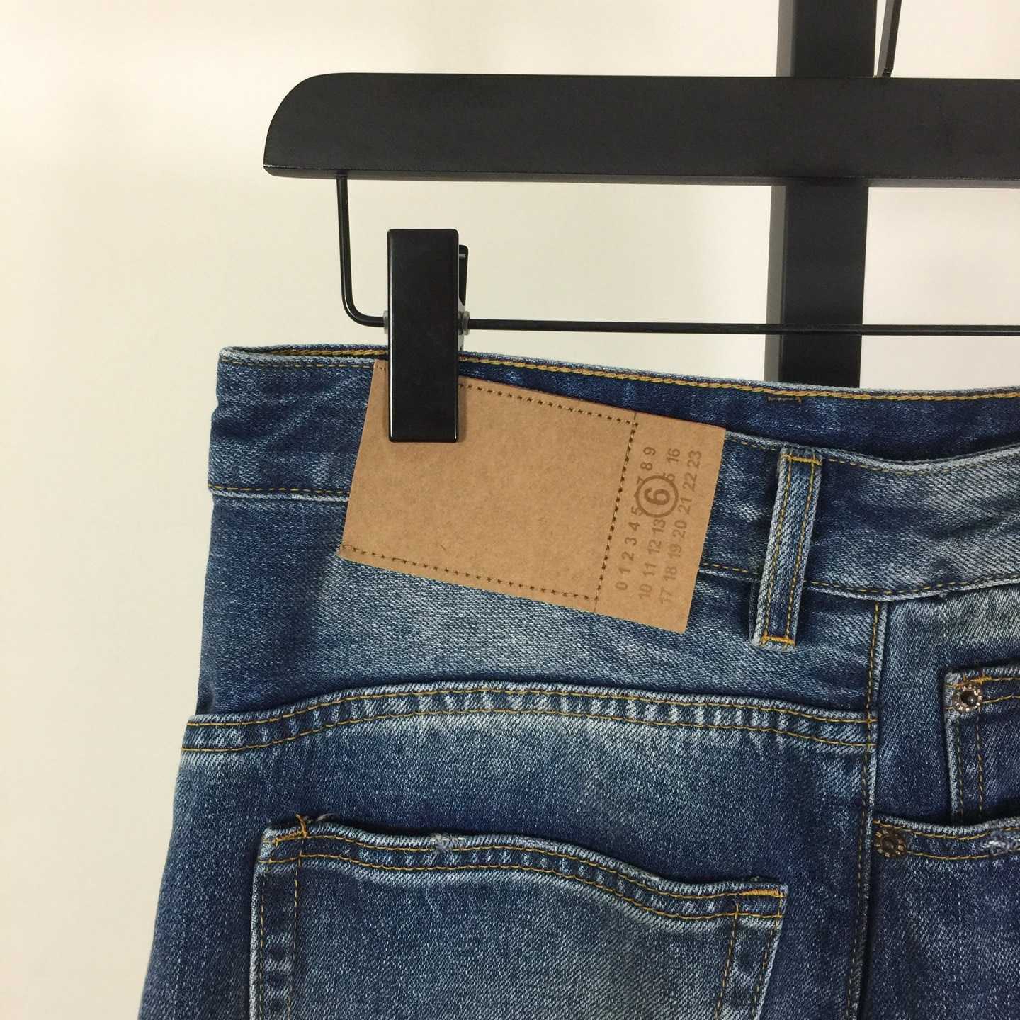 MM6 Maison Margiela Twist Wide Leg Jeans - DesignerGu