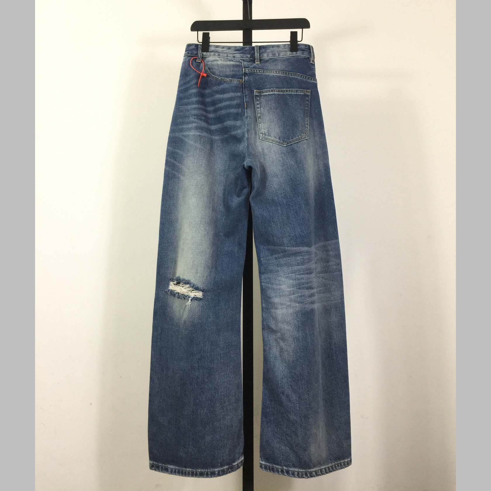 MM6 Maison Margiela Twist Wide Leg Jeans - DesignerGu