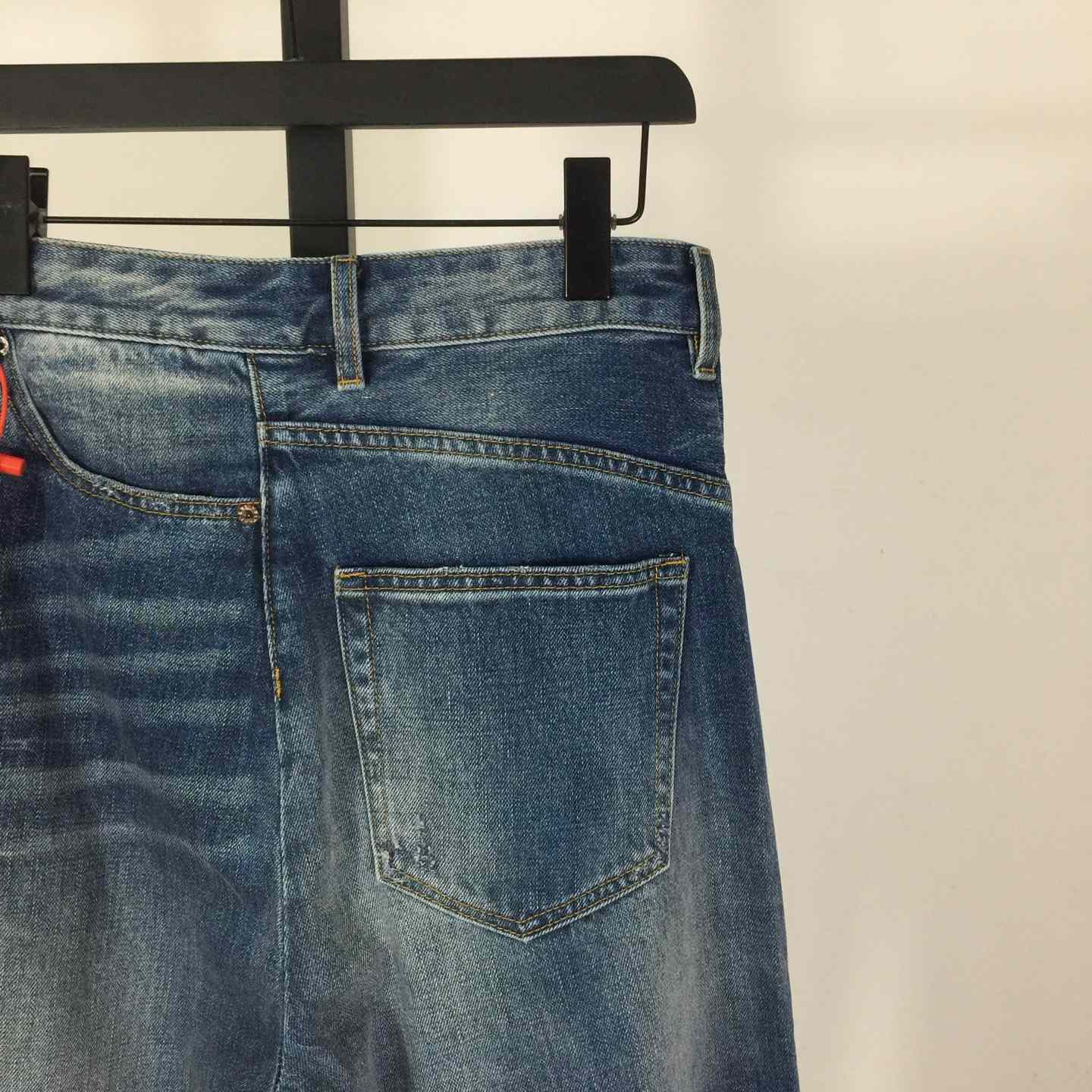 MM6 Maison Margiela Twist Wide Leg Jeans - DesignerGu