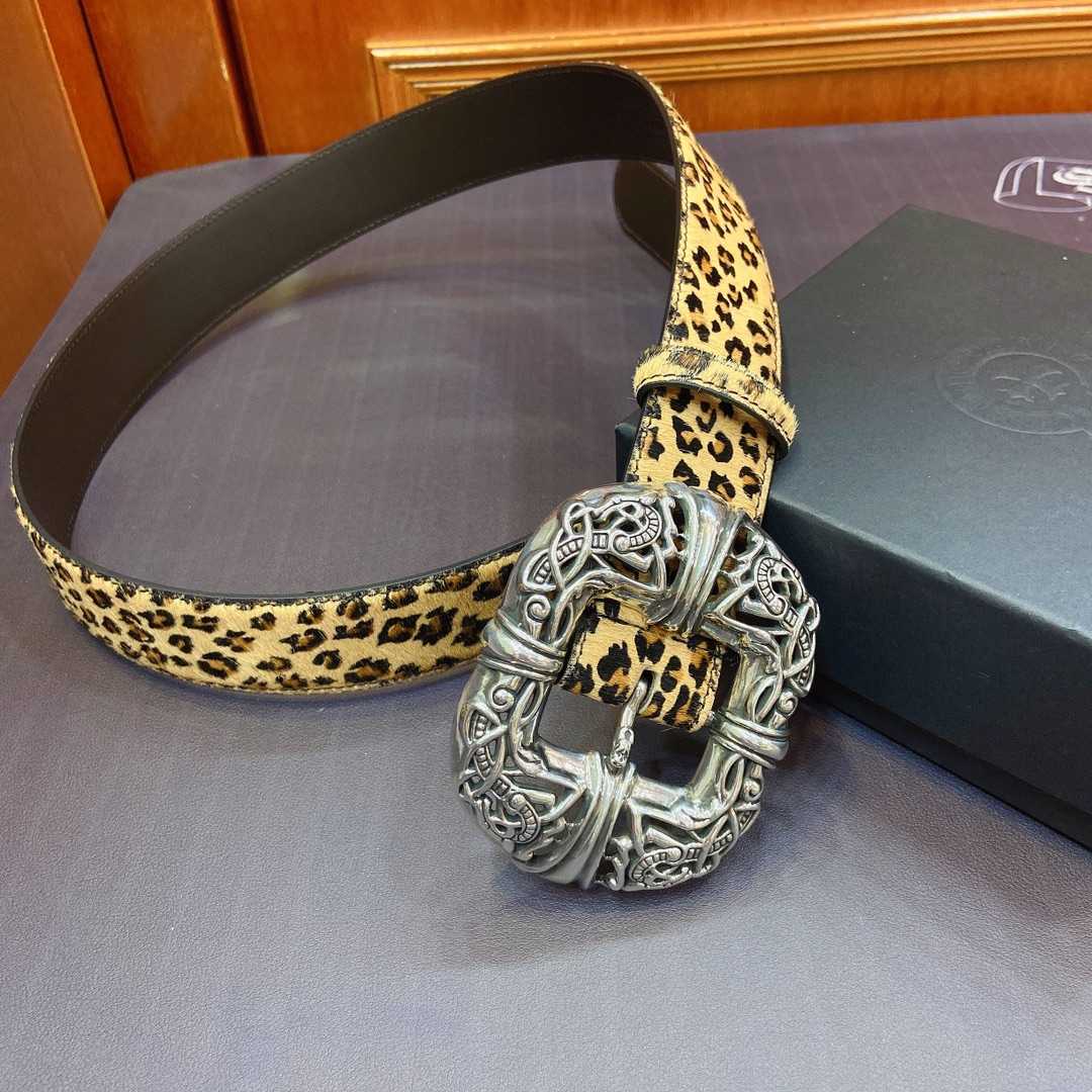 Chrome Hearts Leather Belt   - DesignerGu