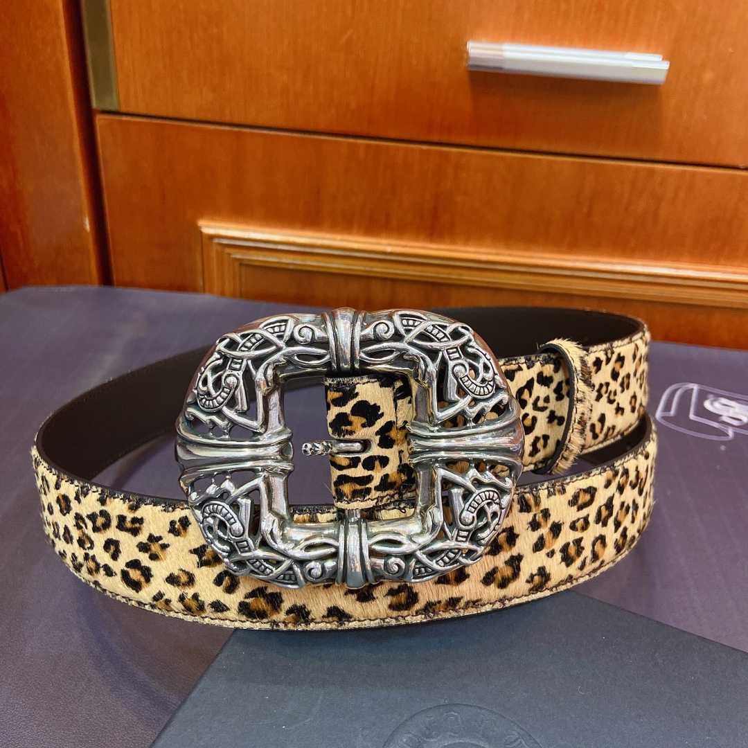 Chrome Hearts Leather Belt   - DesignerGu