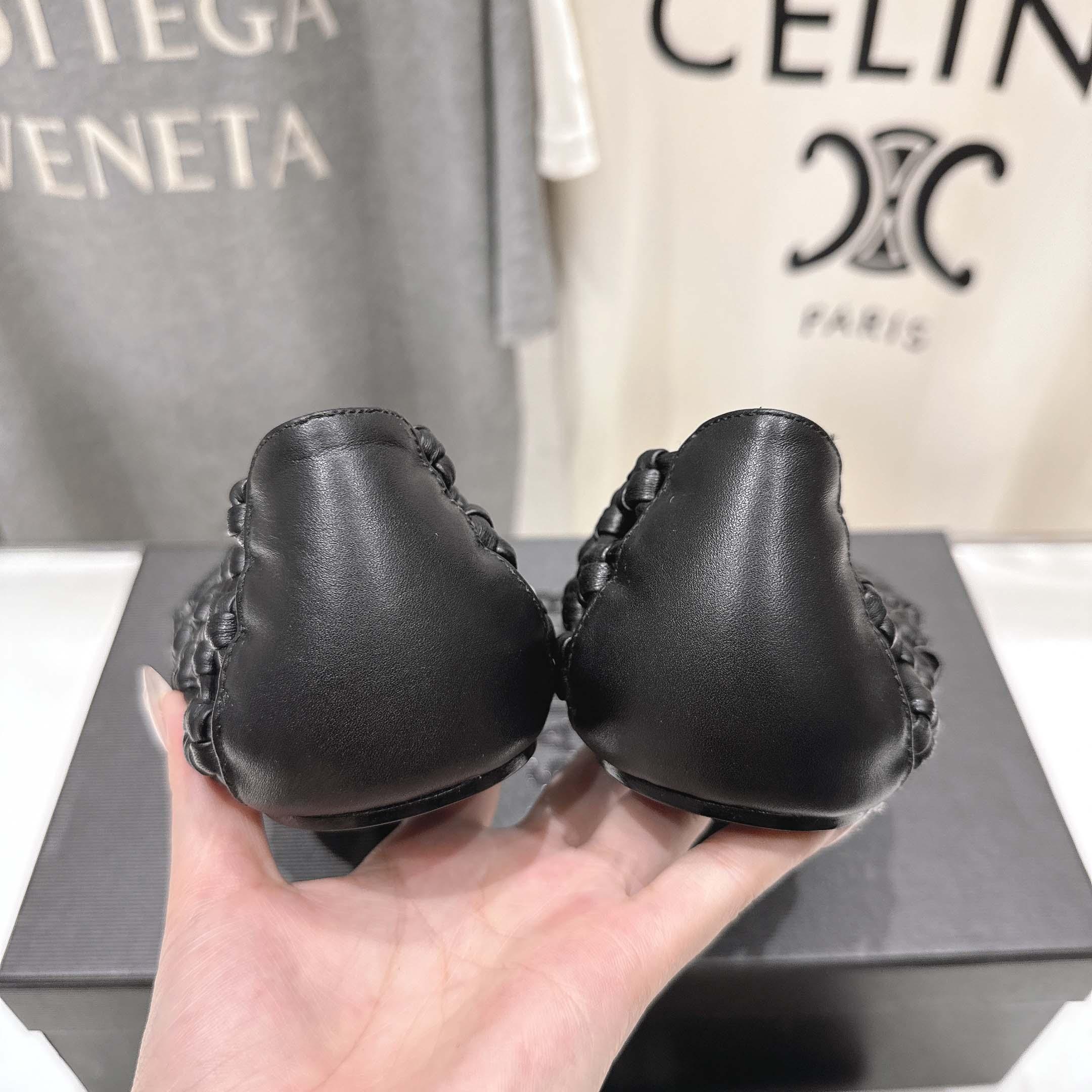 JIl Sander Knot-detail Ballet Flats - DesignerGu
