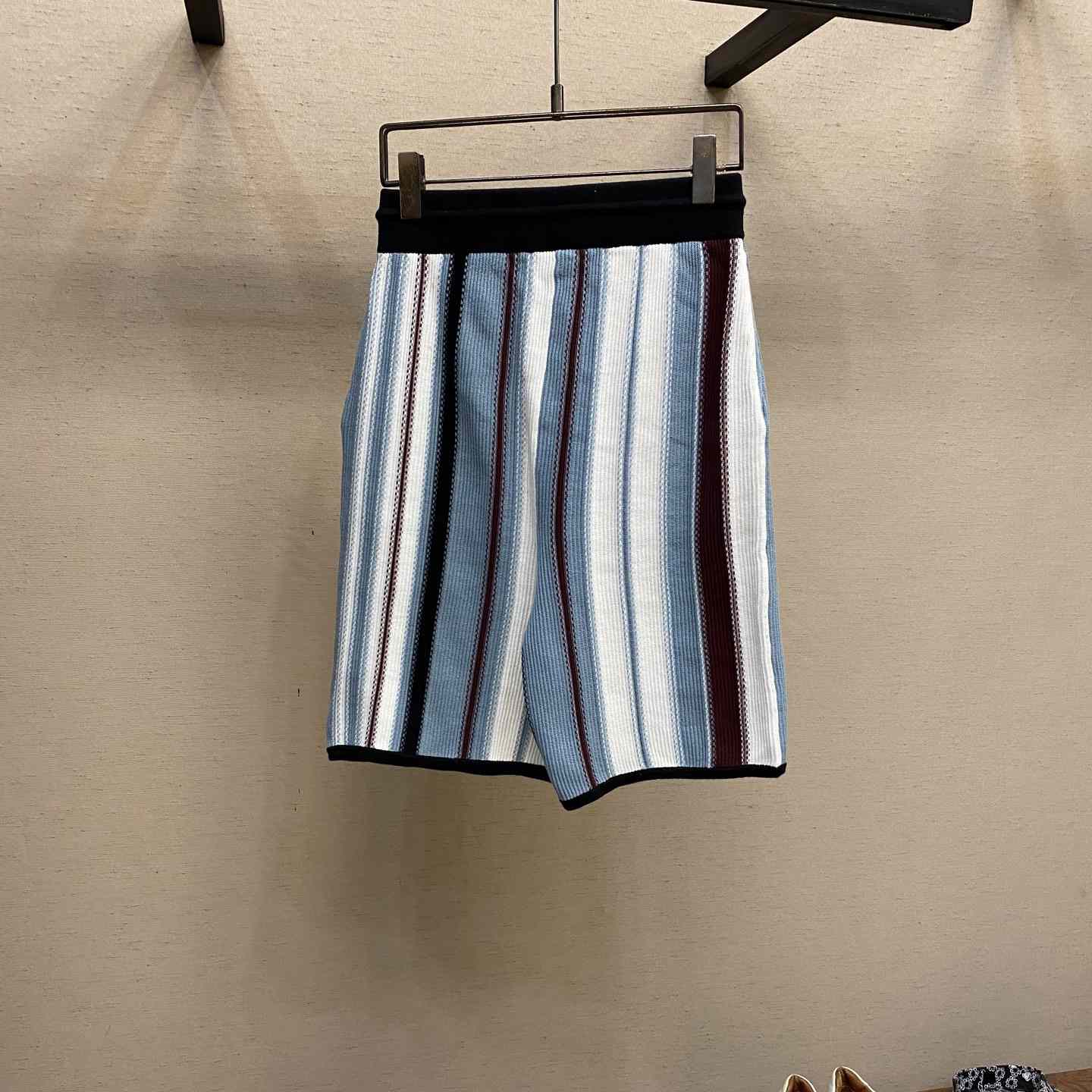 Louis Vuitton Striped Crochet Shorts   1AHVP1 - DesignerGu