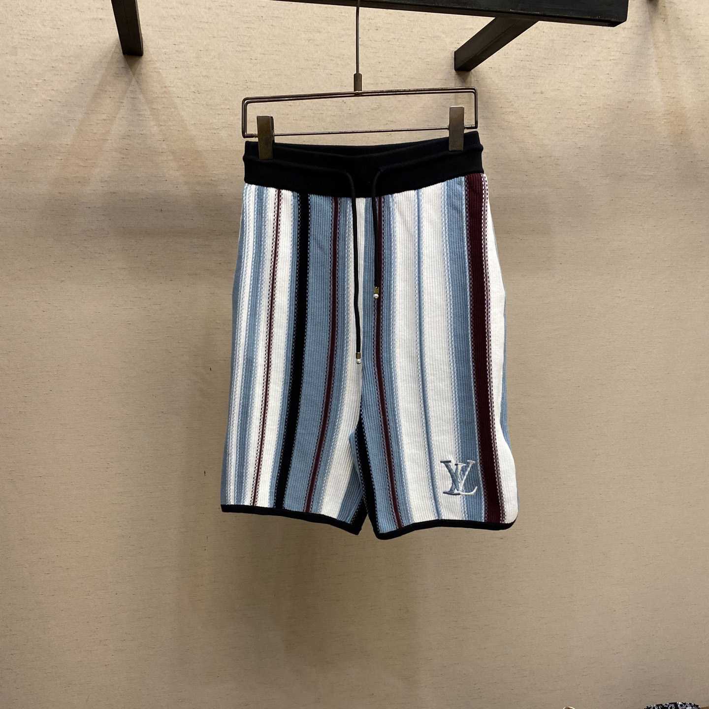 Louis Vuitton Striped Crochet Shorts   1AHVP1 - DesignerGu