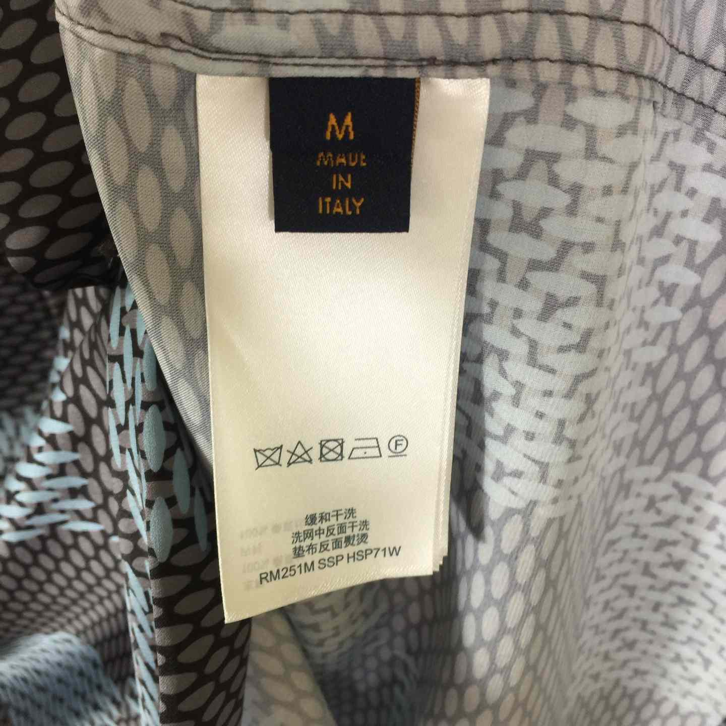 Louis Vuitton Damier Short-Sleeved Silk Shirt   1AHVXU - DesignerGu