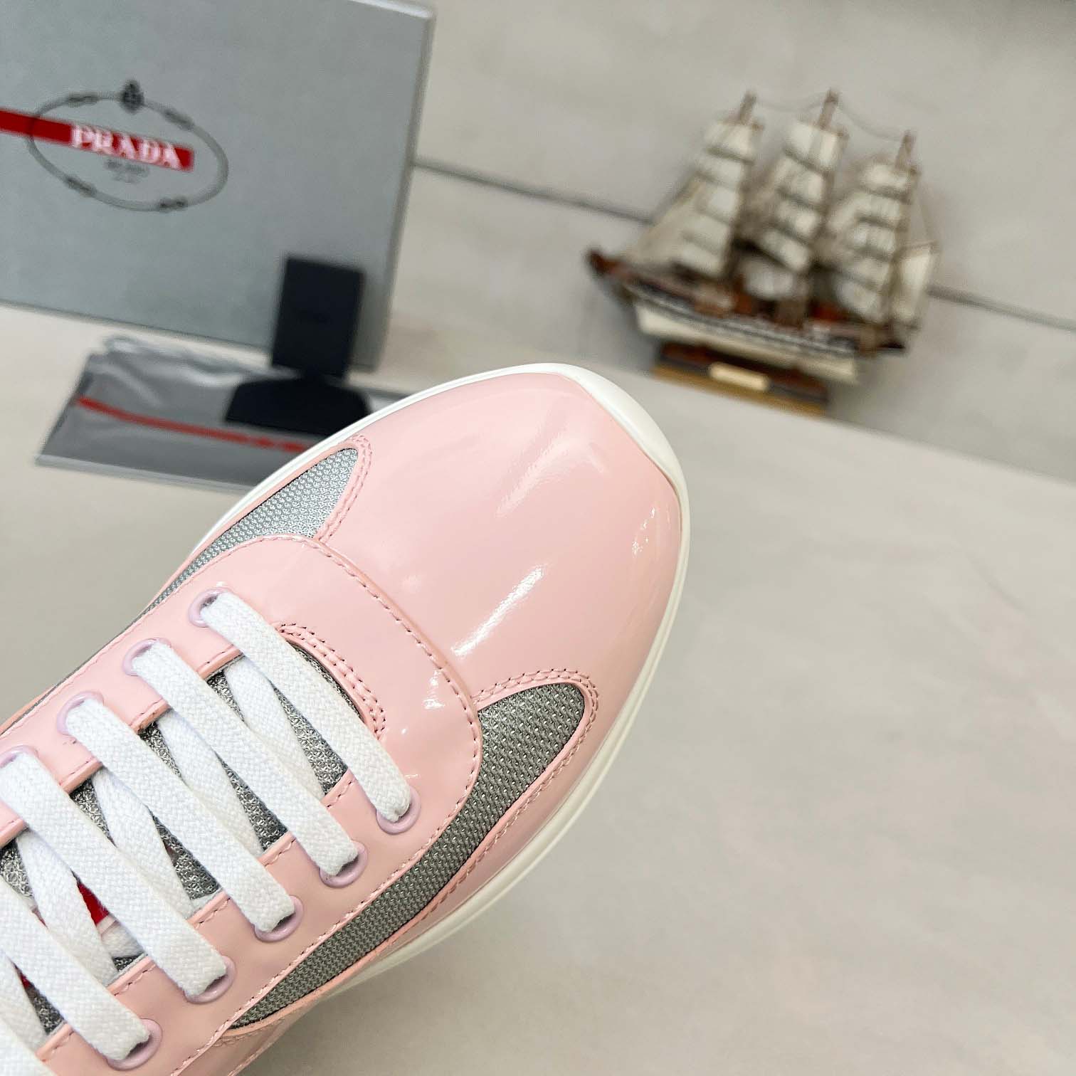 Prada America's Cup Biker Fabric Sneakers - DesignerGu
