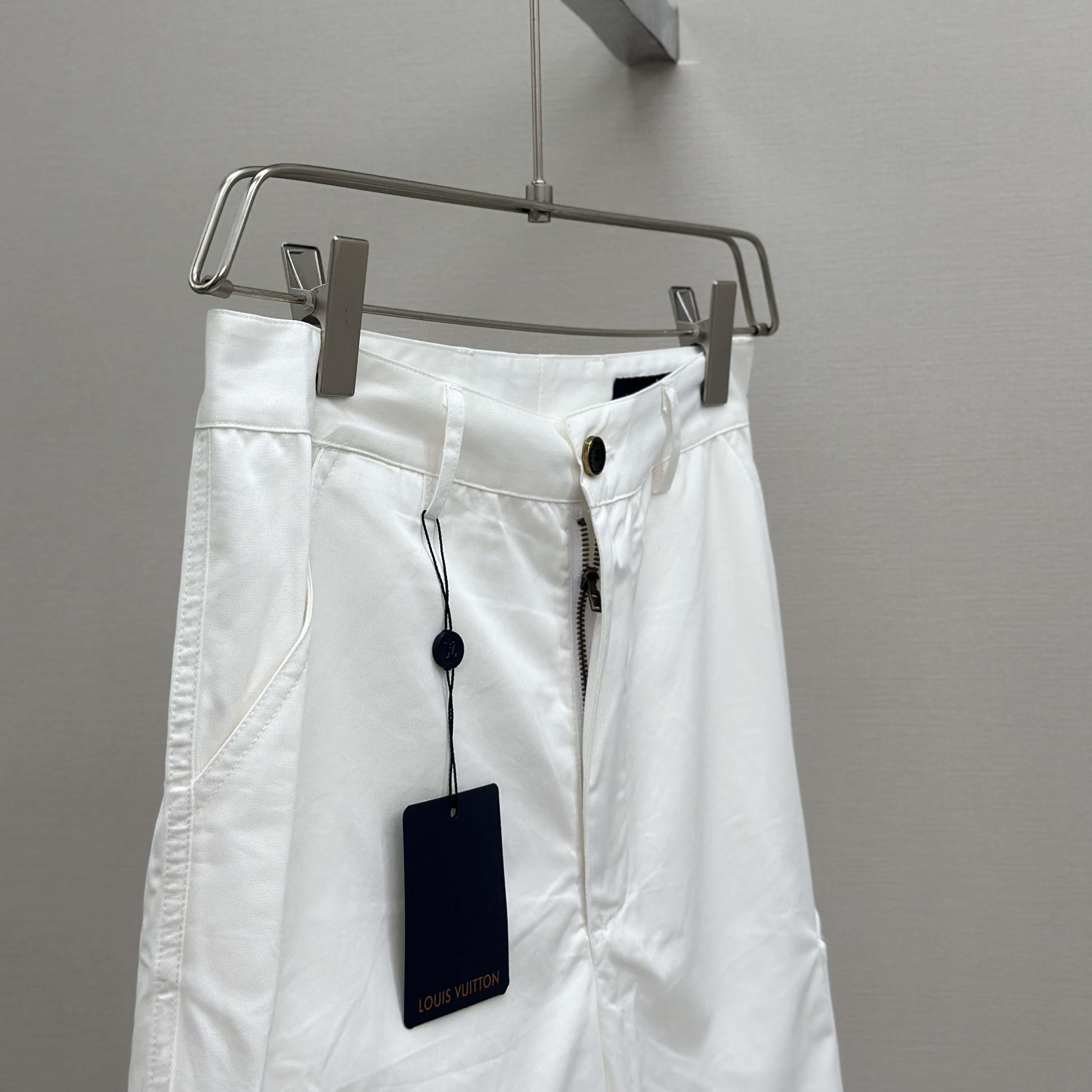 Louis Vuitton Monogram Pocket Cargo Shorts   - DesignerGu