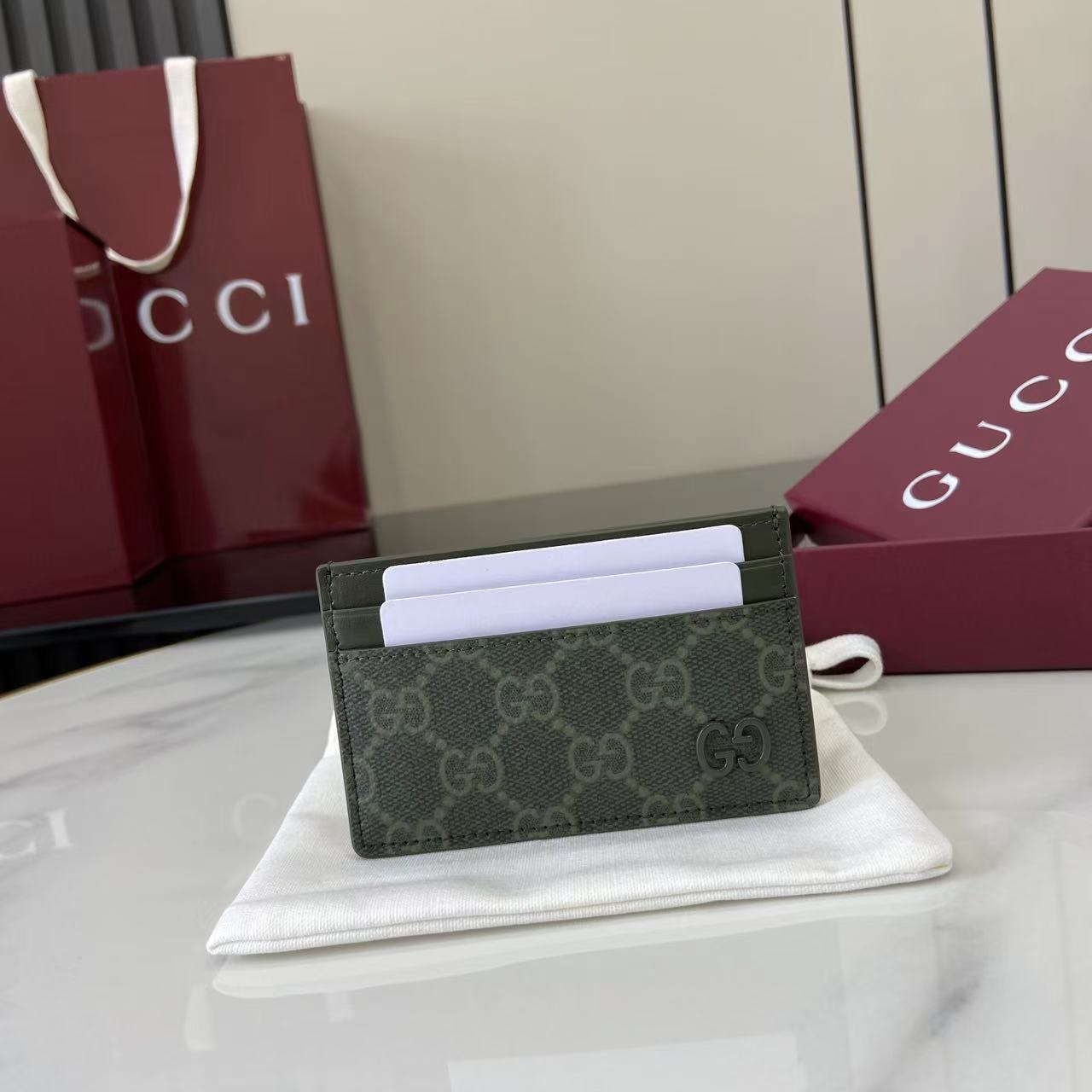 Gucci GG Monogram Long Card Case - DesignerGu