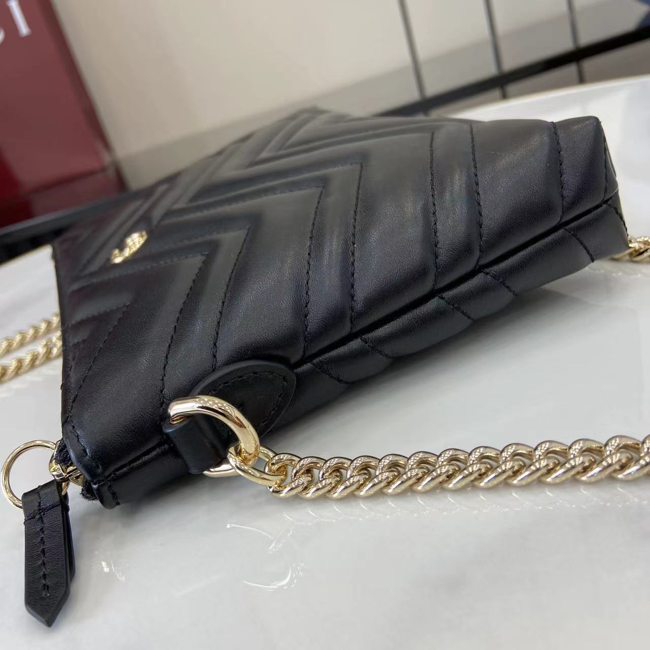 Gucci GG Marmont Pochette With Chain - DesignerGu