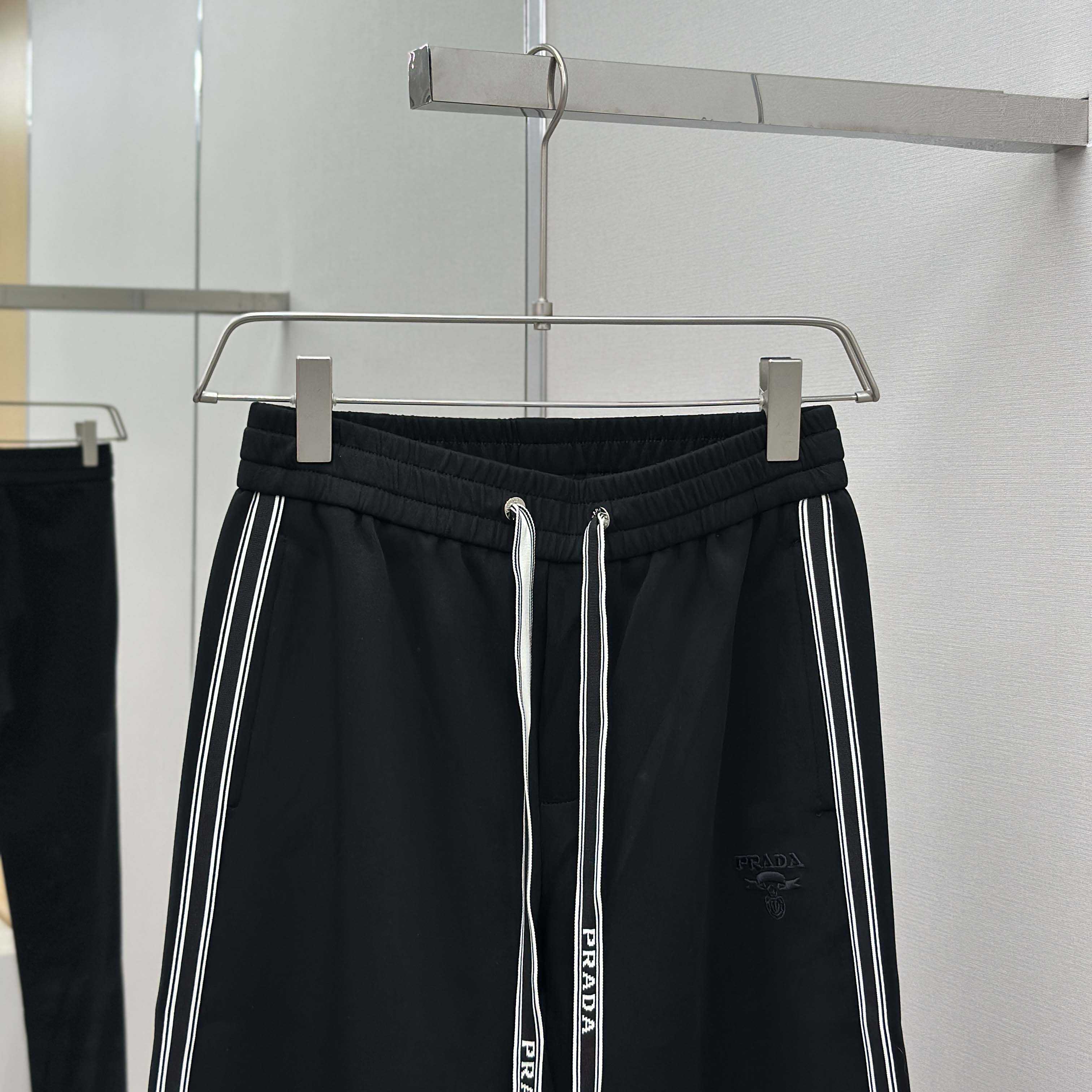 Prada Black Cotton Pants - DesignerGu