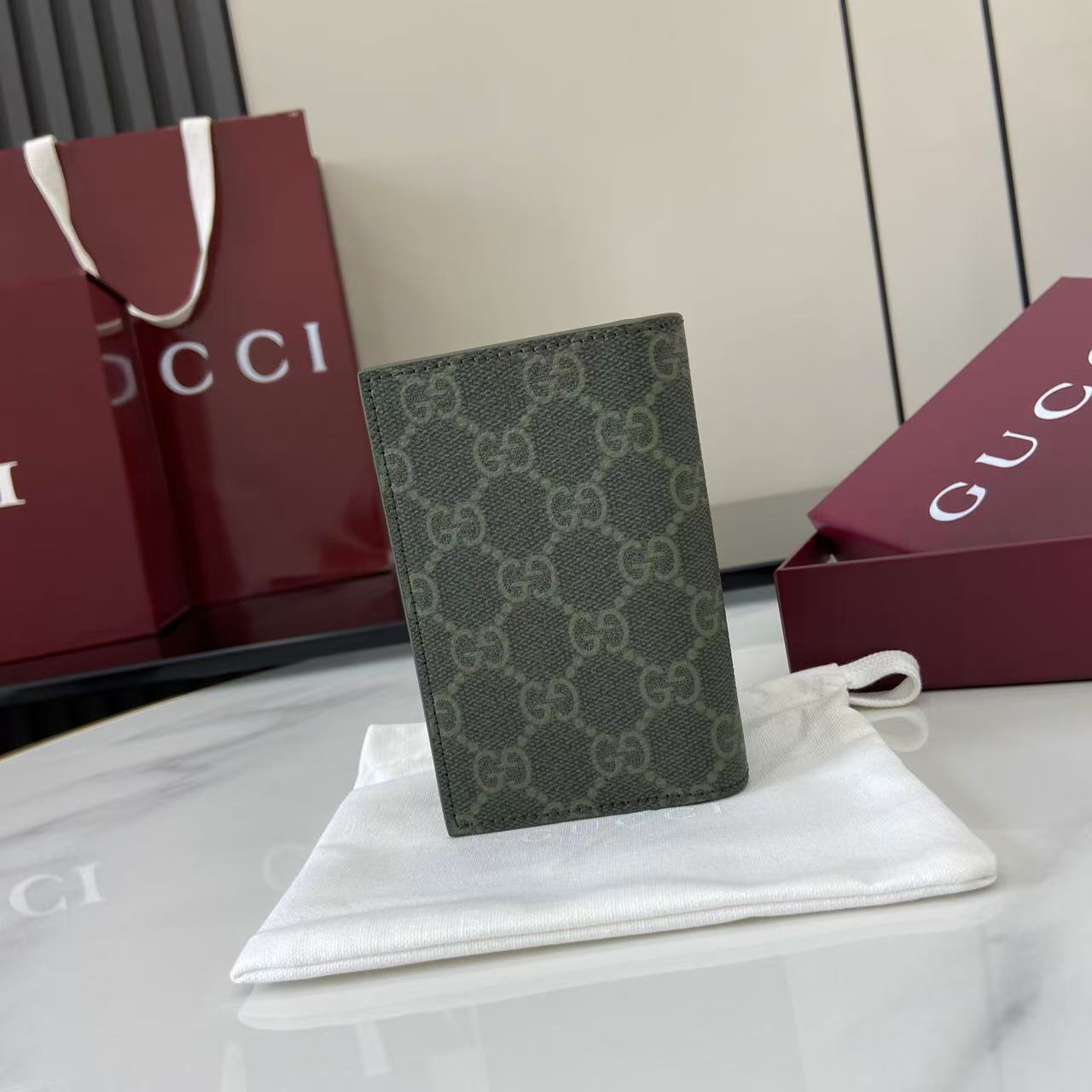 Gucci GG Monogram Long Card Case - DesignerGu