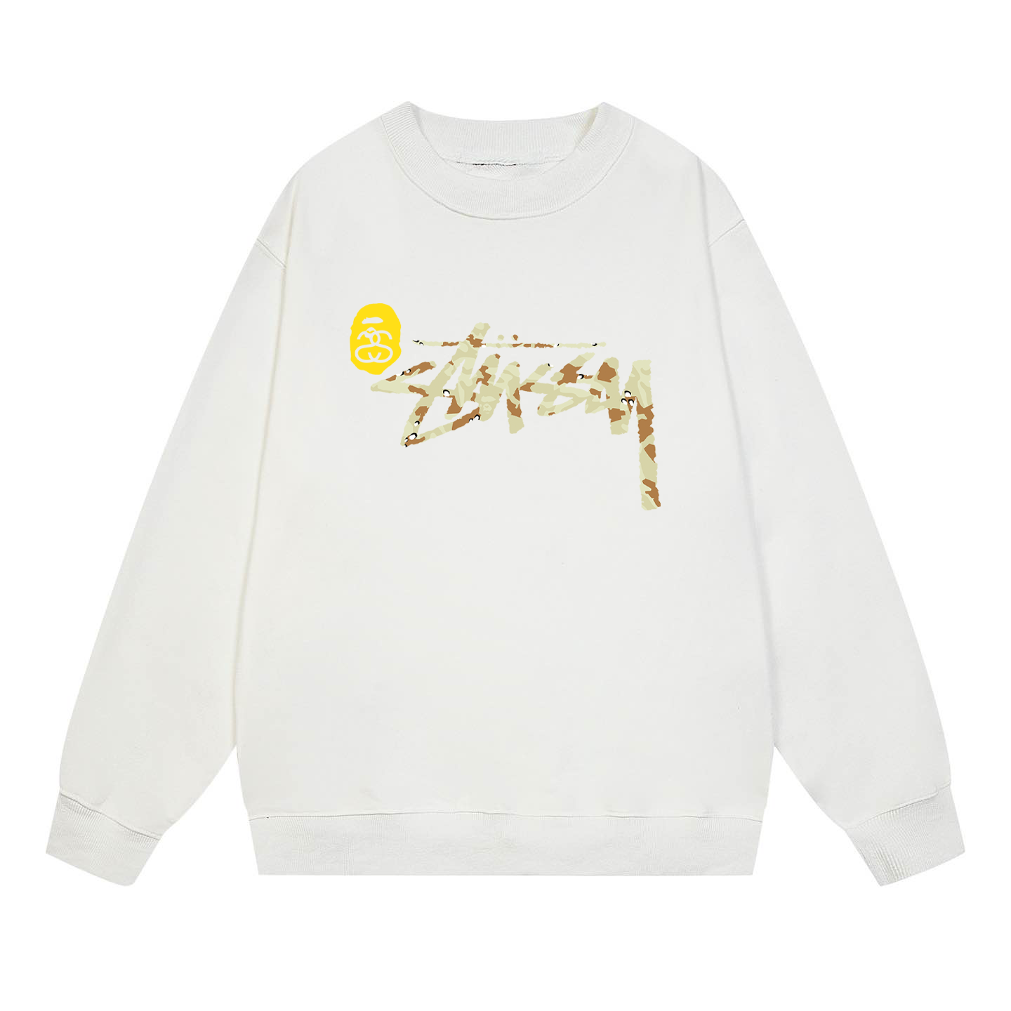 Bape x Stussy Collaboration Crew  - DesignerGu