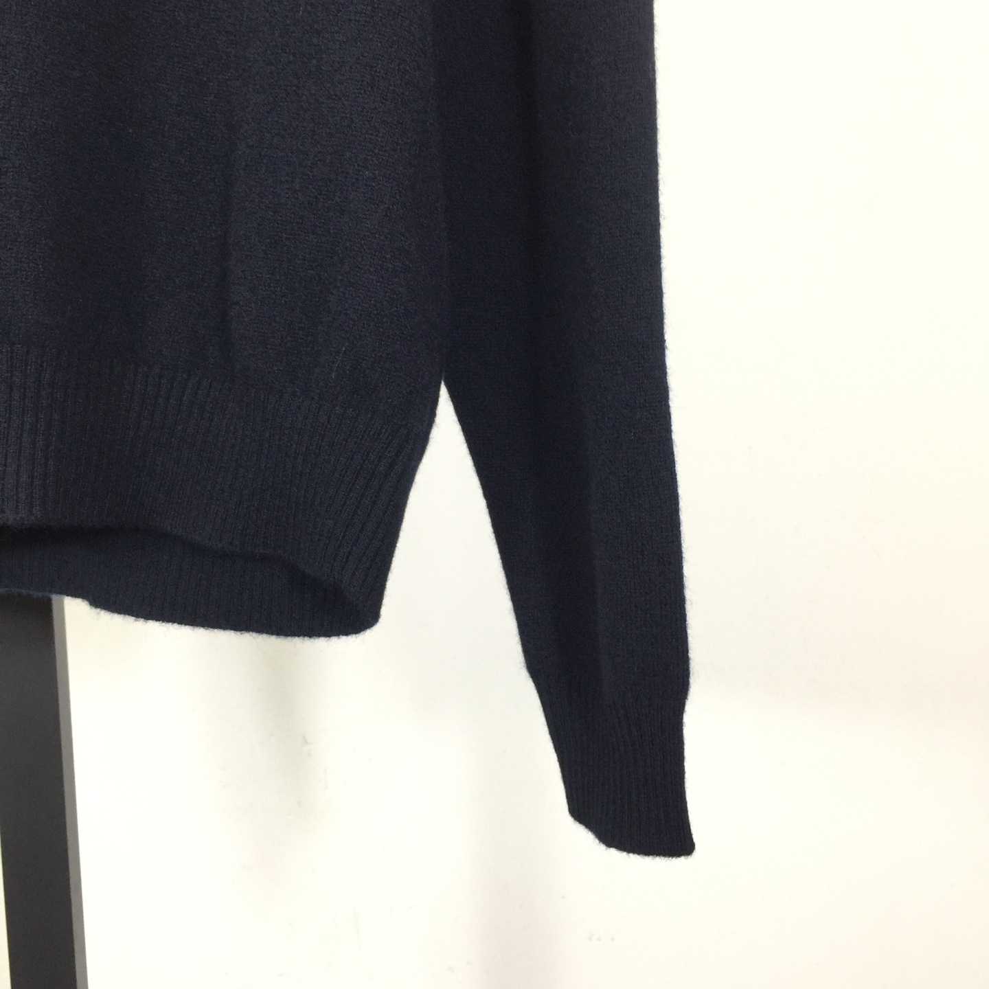 Miu Miu Cashmere And Leather Zipper Sweater - DesignerGu
