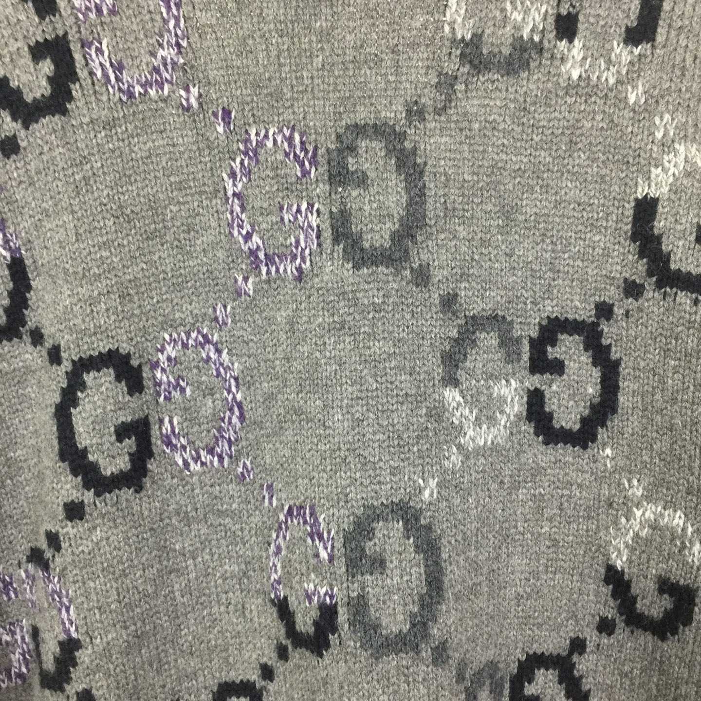 Gucci Wool Cardigan With GG Intarsia - DesignerGu