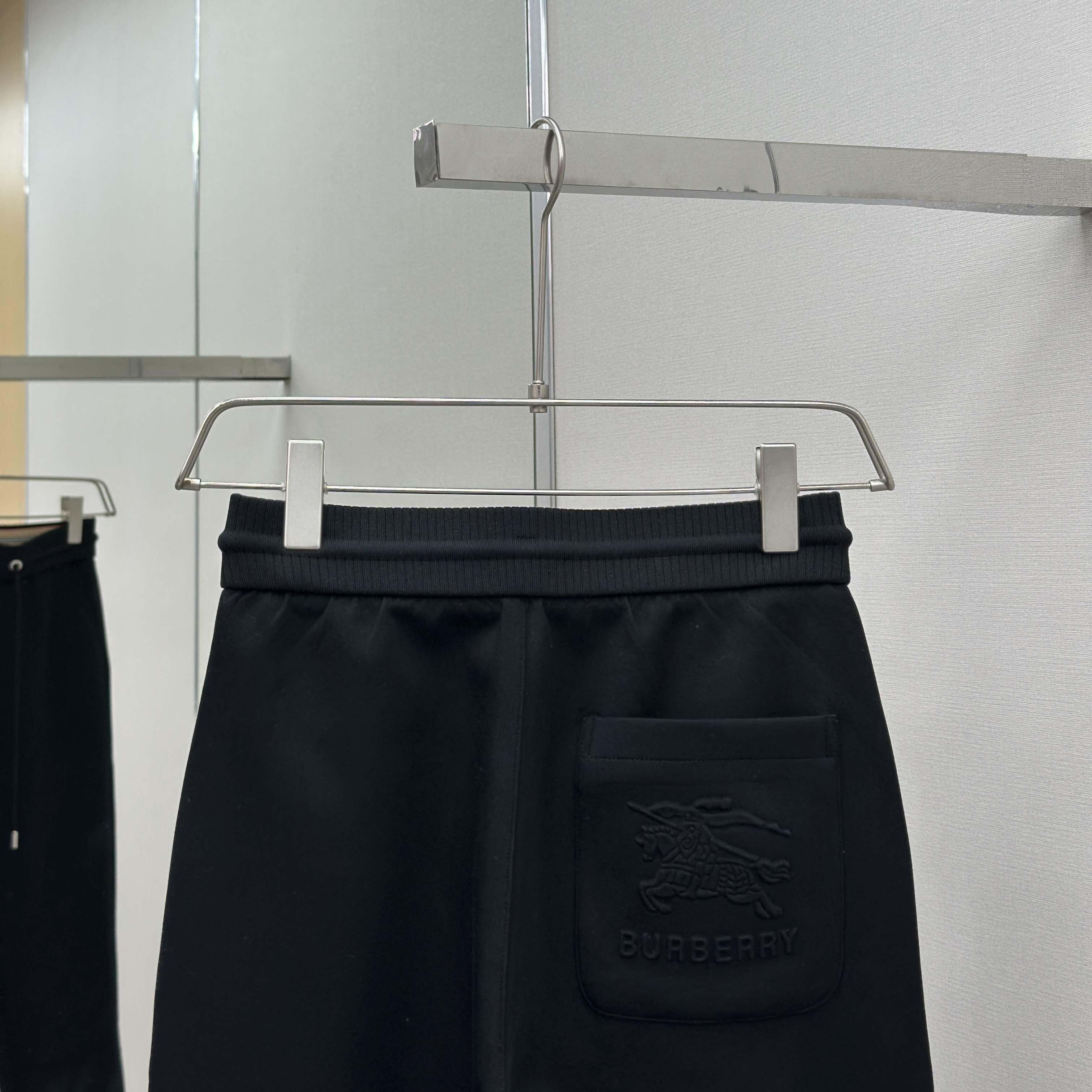 Burberry Black Cotton Pants - DesignerGu