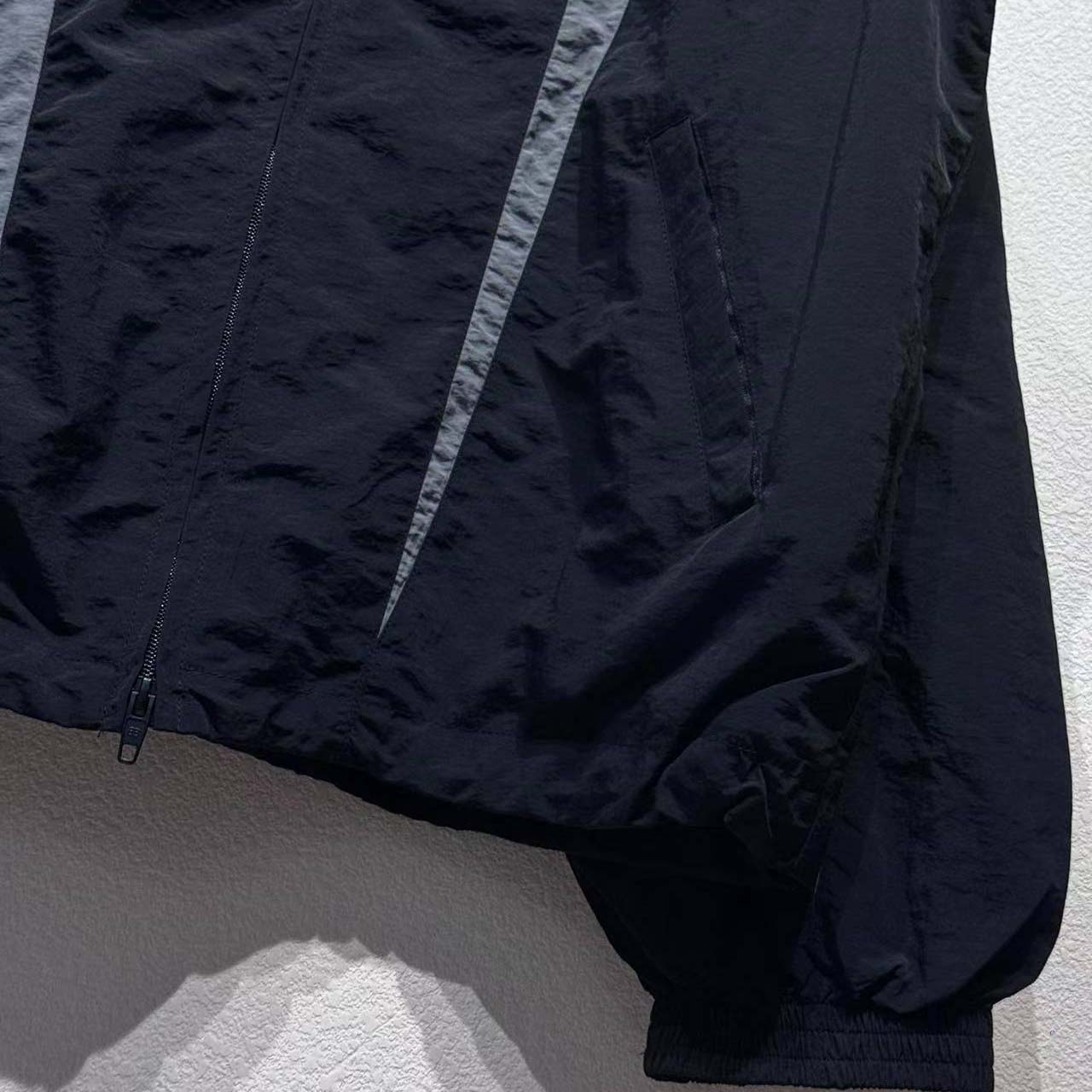Balenciaga Loop Sports Icon Large Tracksuit Jacket 'Black/Elephant Grey' - DesignerGu