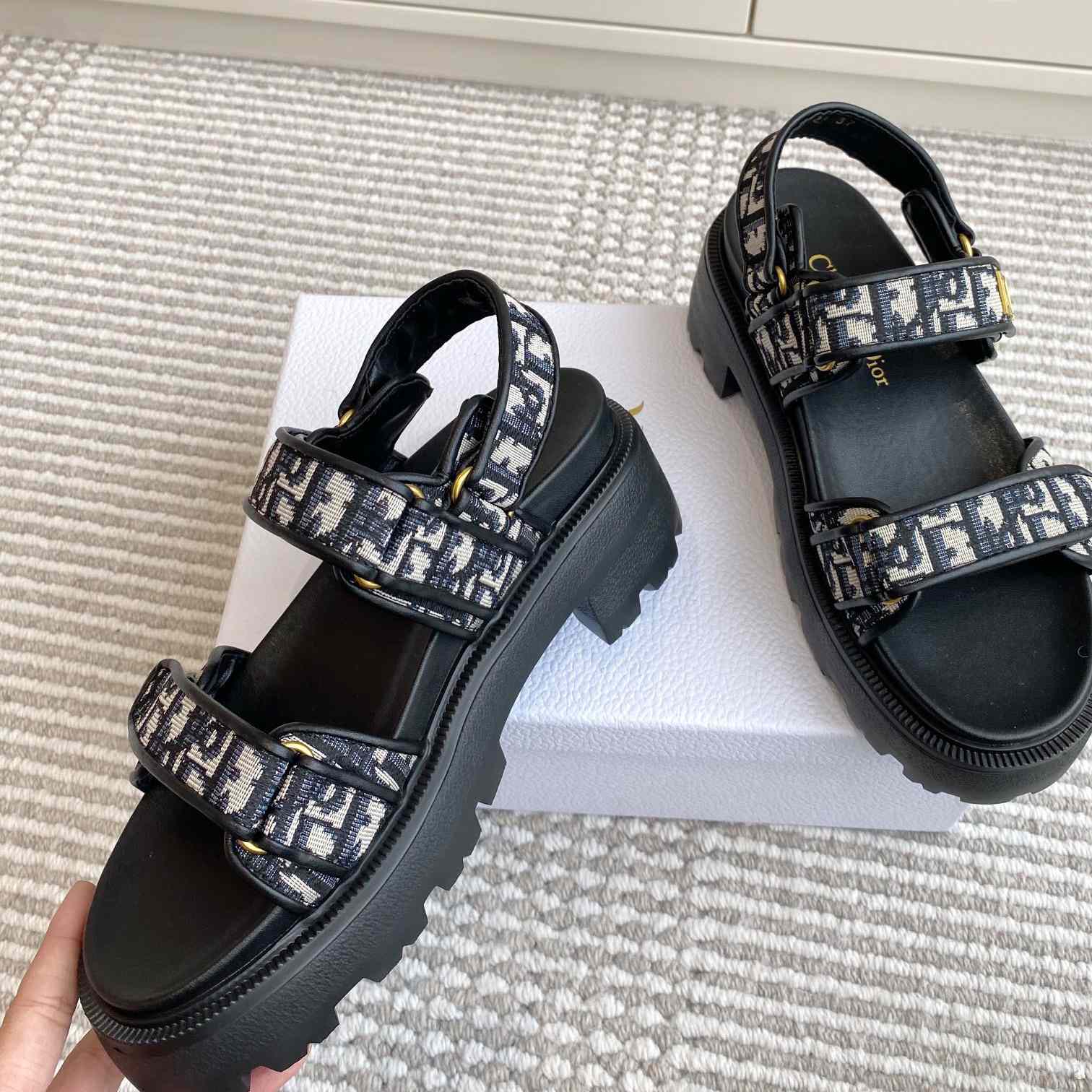 Dior Dioract Platform Sandal   - DesignerGu