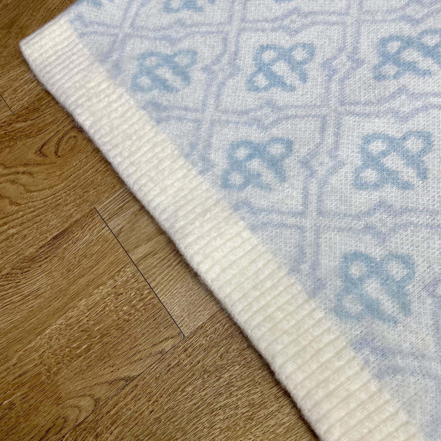 Casablanca Pattern Zip-up Cardigan   D0105 - DesignerGu