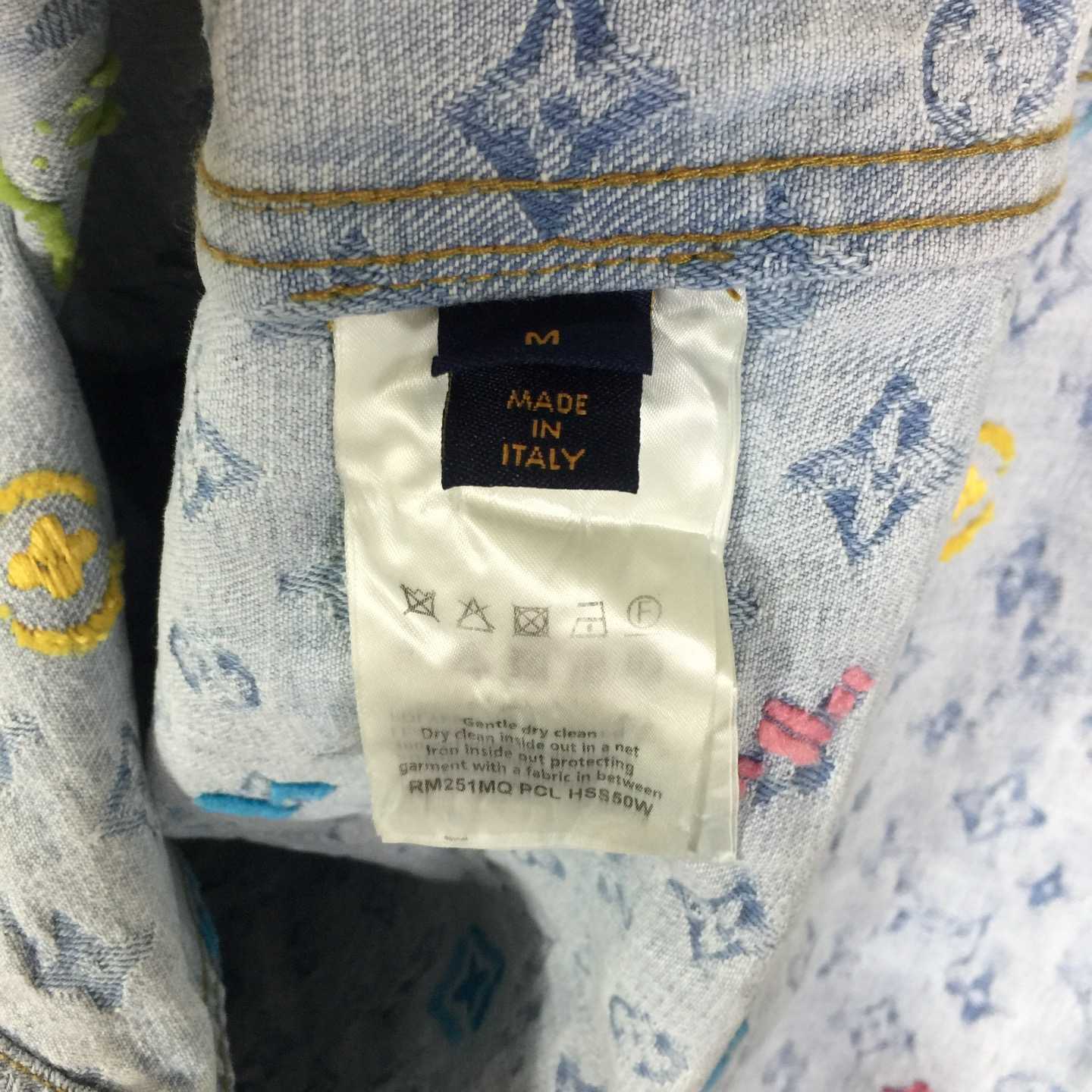 Louis Vuitton Tyler Colorful Card Denim Shirt - DesignerGu