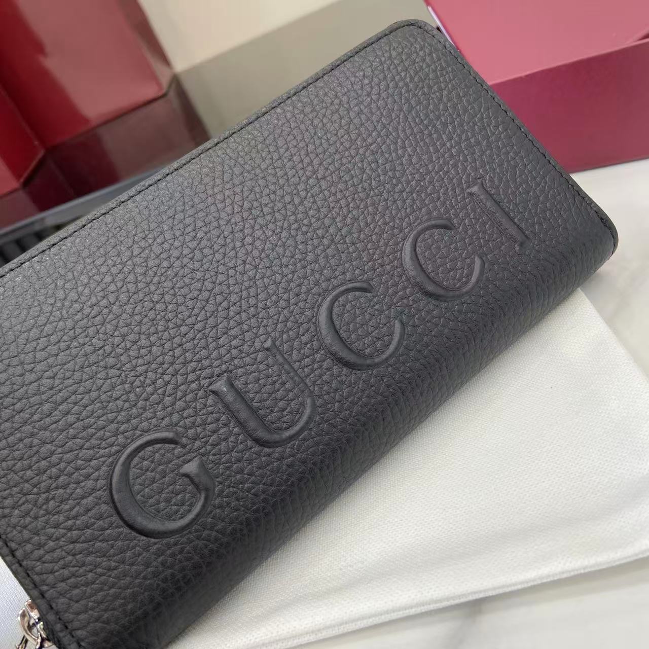 Gucci Zip Around Wallet With Logo - DesignerGu