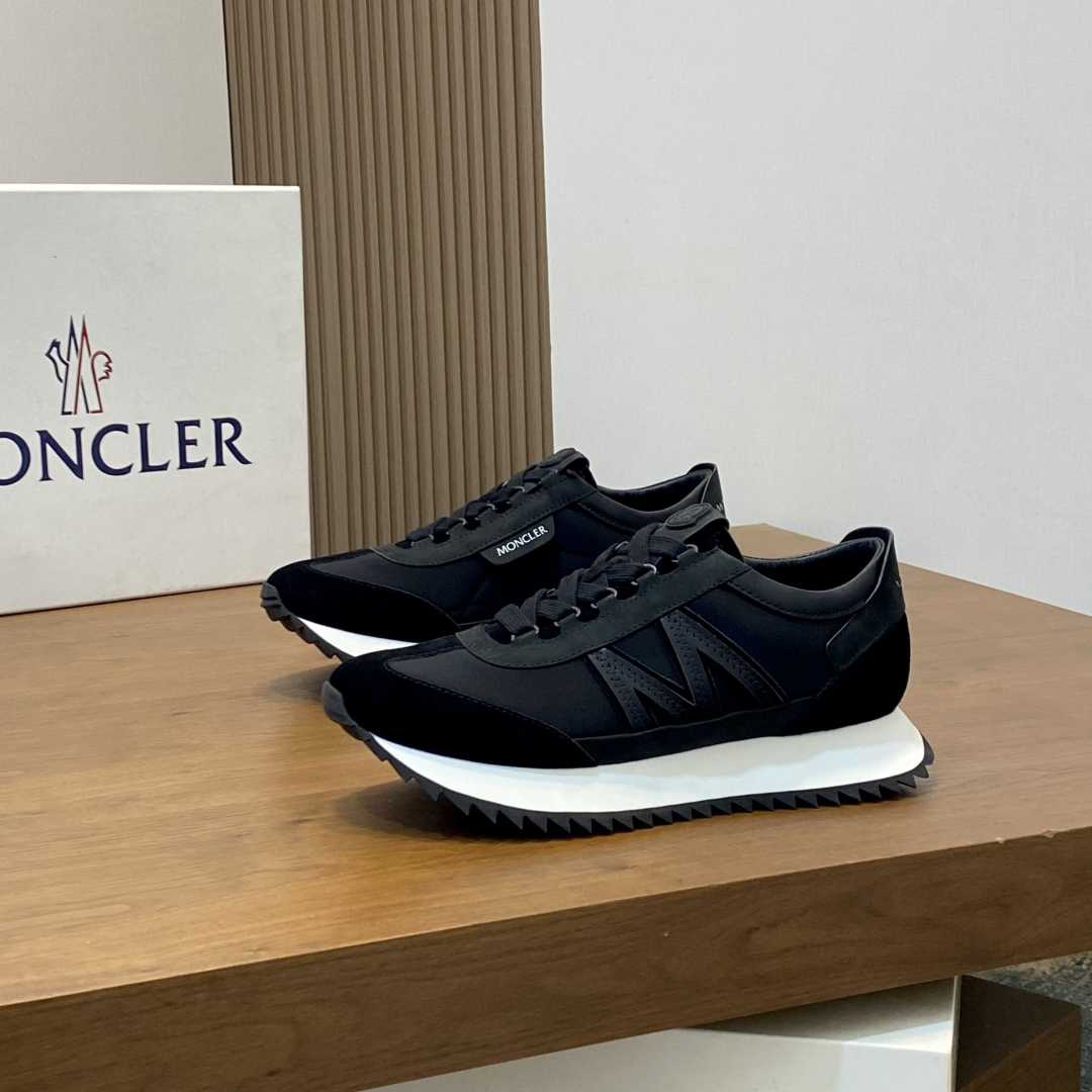 Moncler Pacey2 Suede & Nubuck Trainers - DesignerGu