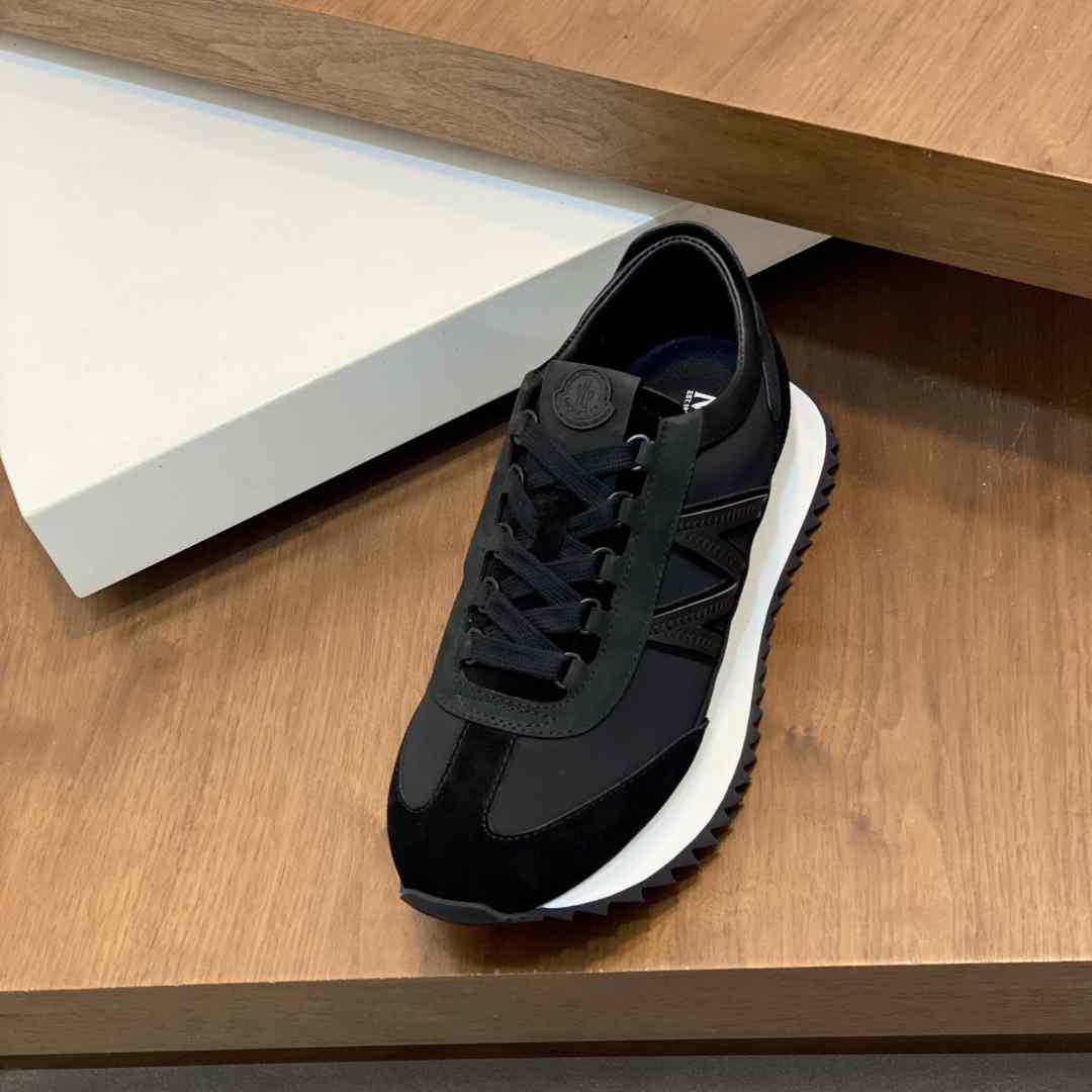 Moncler Pacey2 Suede & Nubuck Trainers - DesignerGu