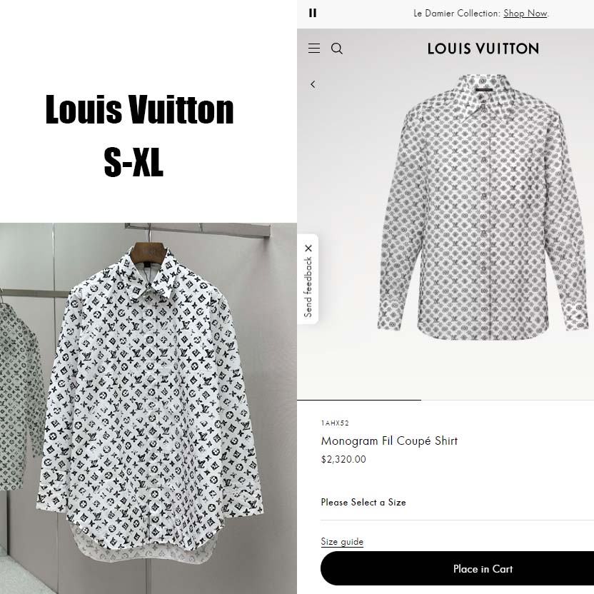 Louis Vuitton Monogram Fil Coupé Shirt   1AHX52 - DesignerGu
